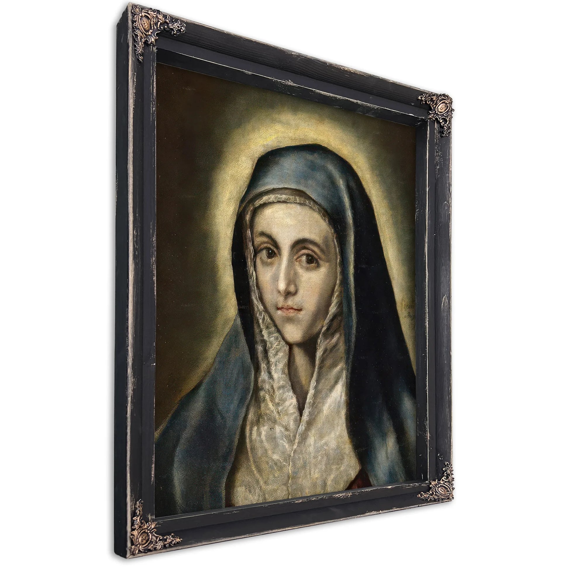 The Virgin Mary 1597 52X41Cm Museo Del Prado P00829 By El Greco Fine Art Print