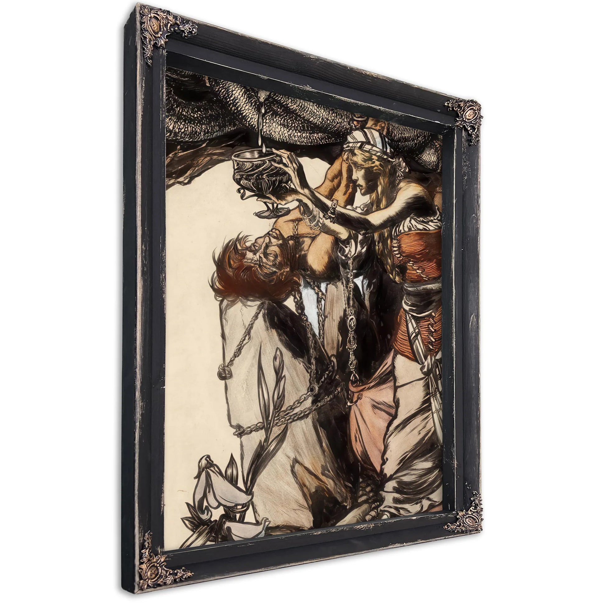 Loki And Sigyn The Land Of Enchantment Book Illustration 1901 By Arthur Rackham Fine Art Print
