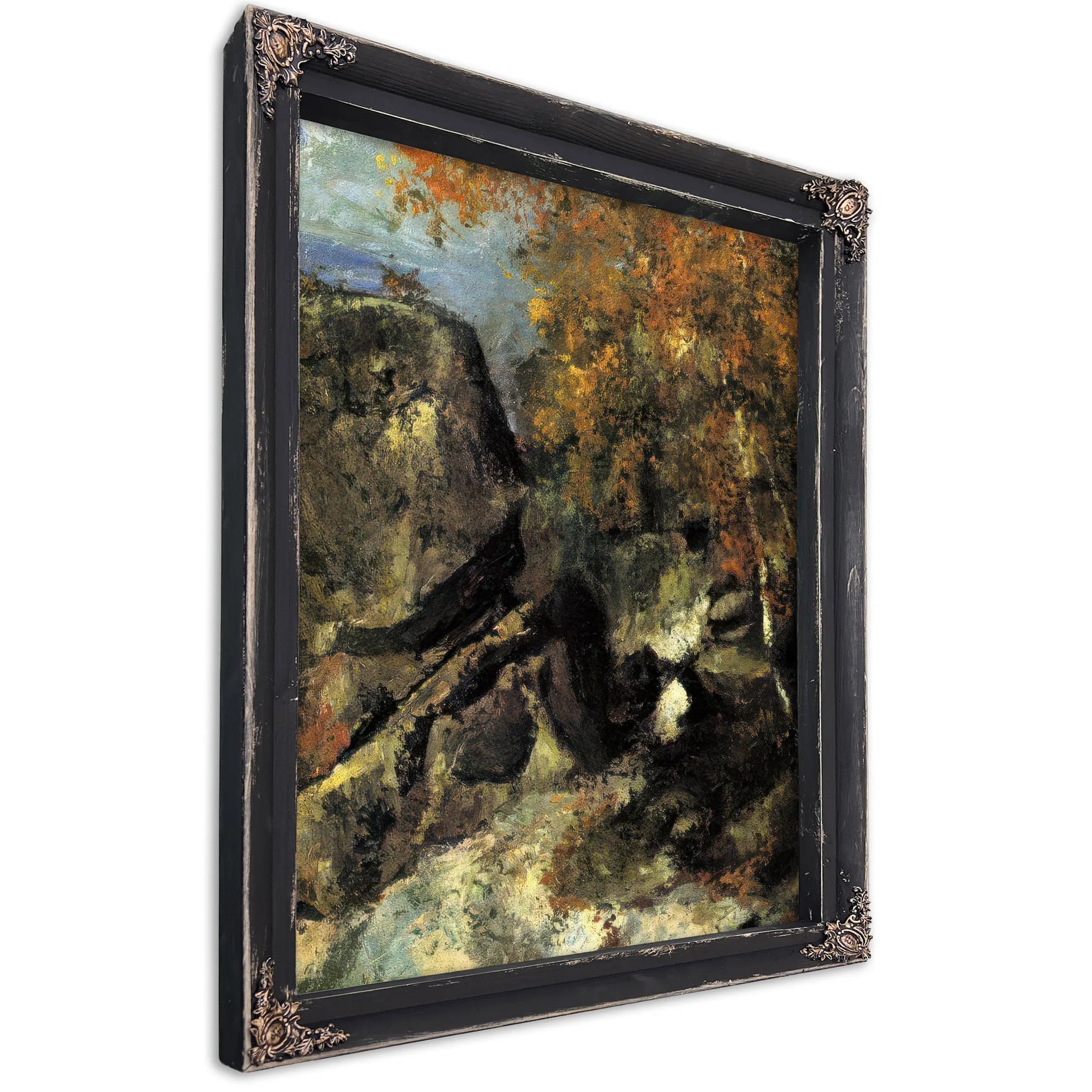 Rocks In The Forest 1868 1 By Paul Cezanne Fine Art Print