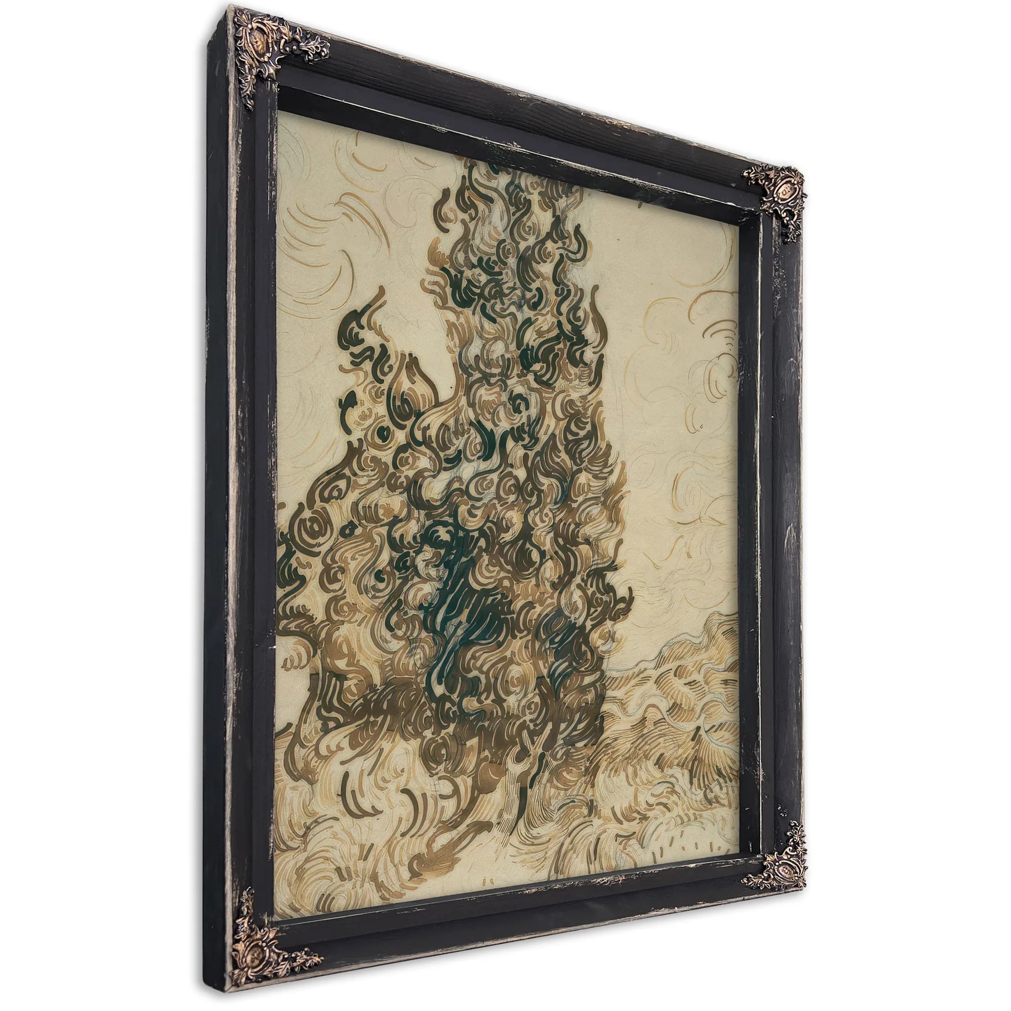 Cypresses By Vincent Van Gogh Fine Art Print