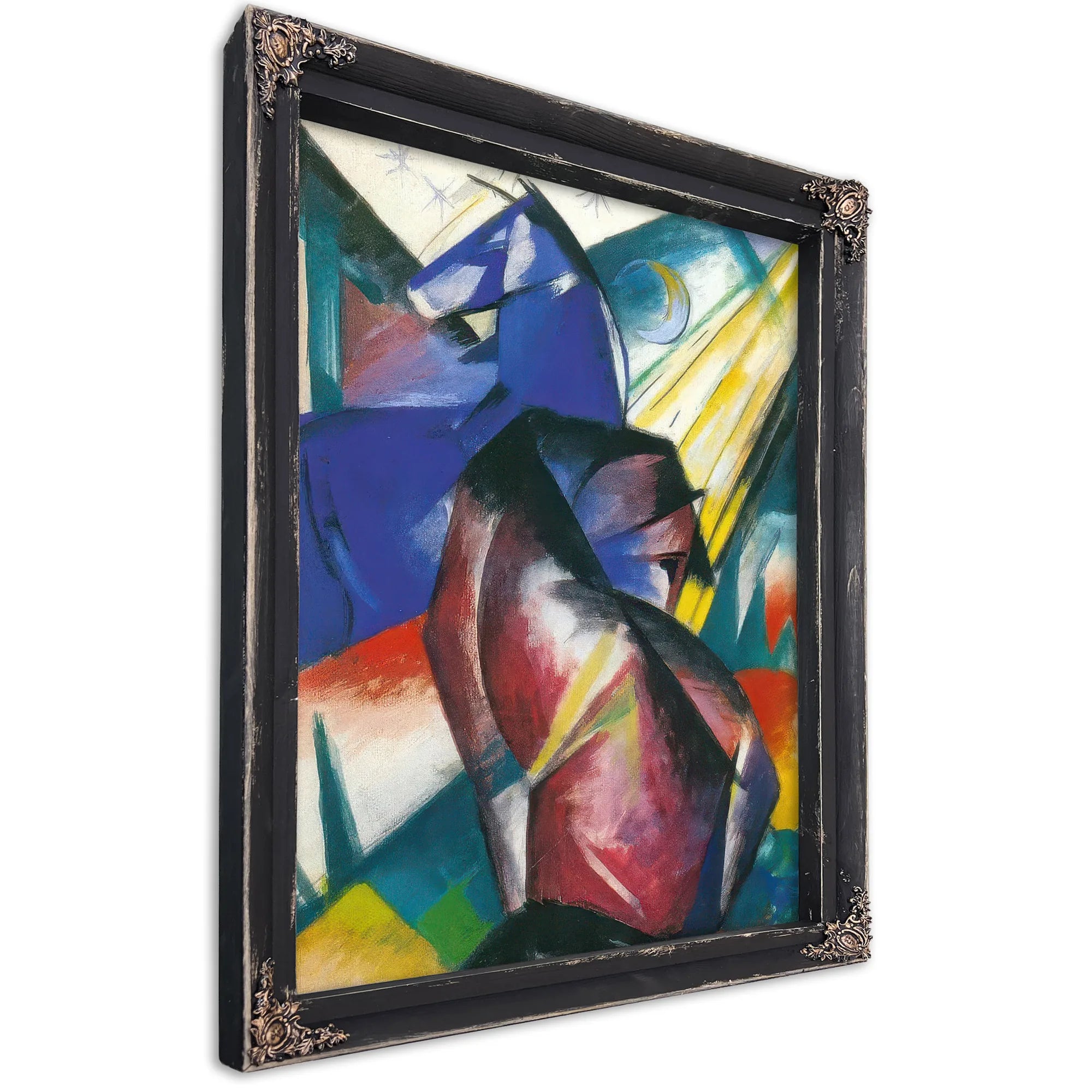 Two Horses By Franz Marc Fine Art Print