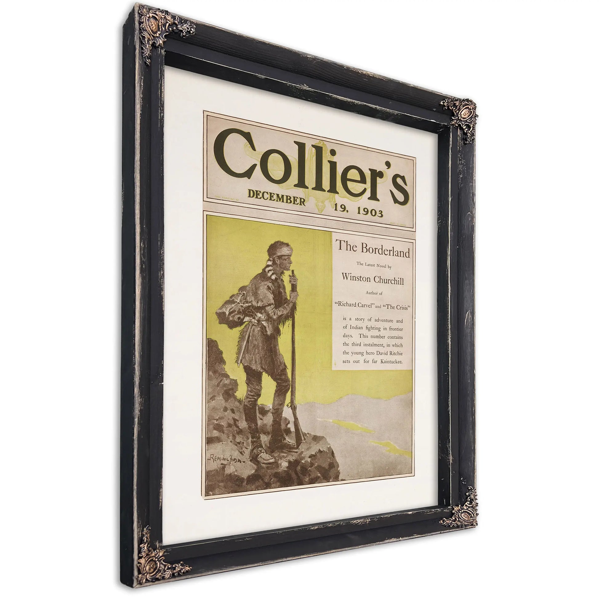 Cover Of Colliers December B by Frederic Remington