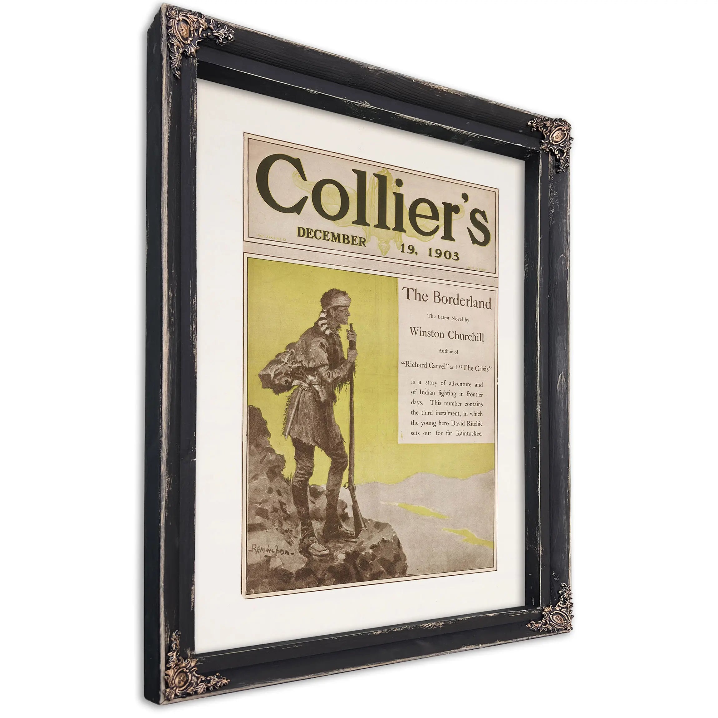 Cover Of Colliers December B by Frederic Remington