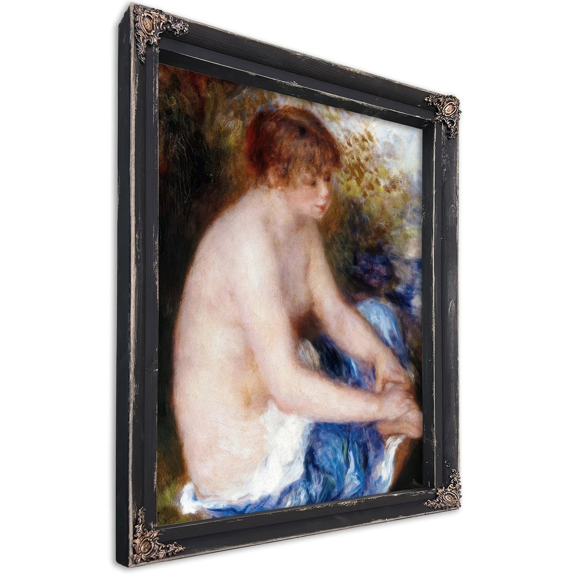Little Blue Nude By Pierre August Renoir Fine Art Print