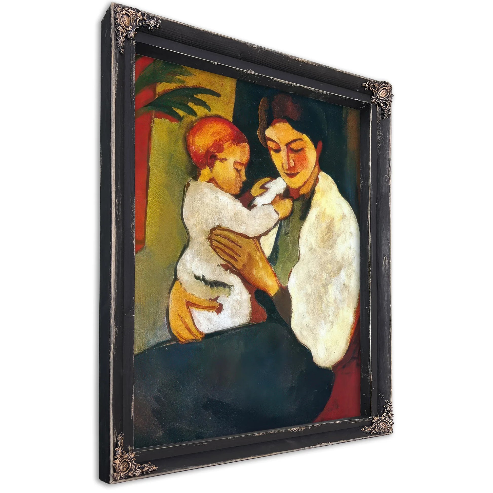 Mother And Child By August Macke Fine Art Print