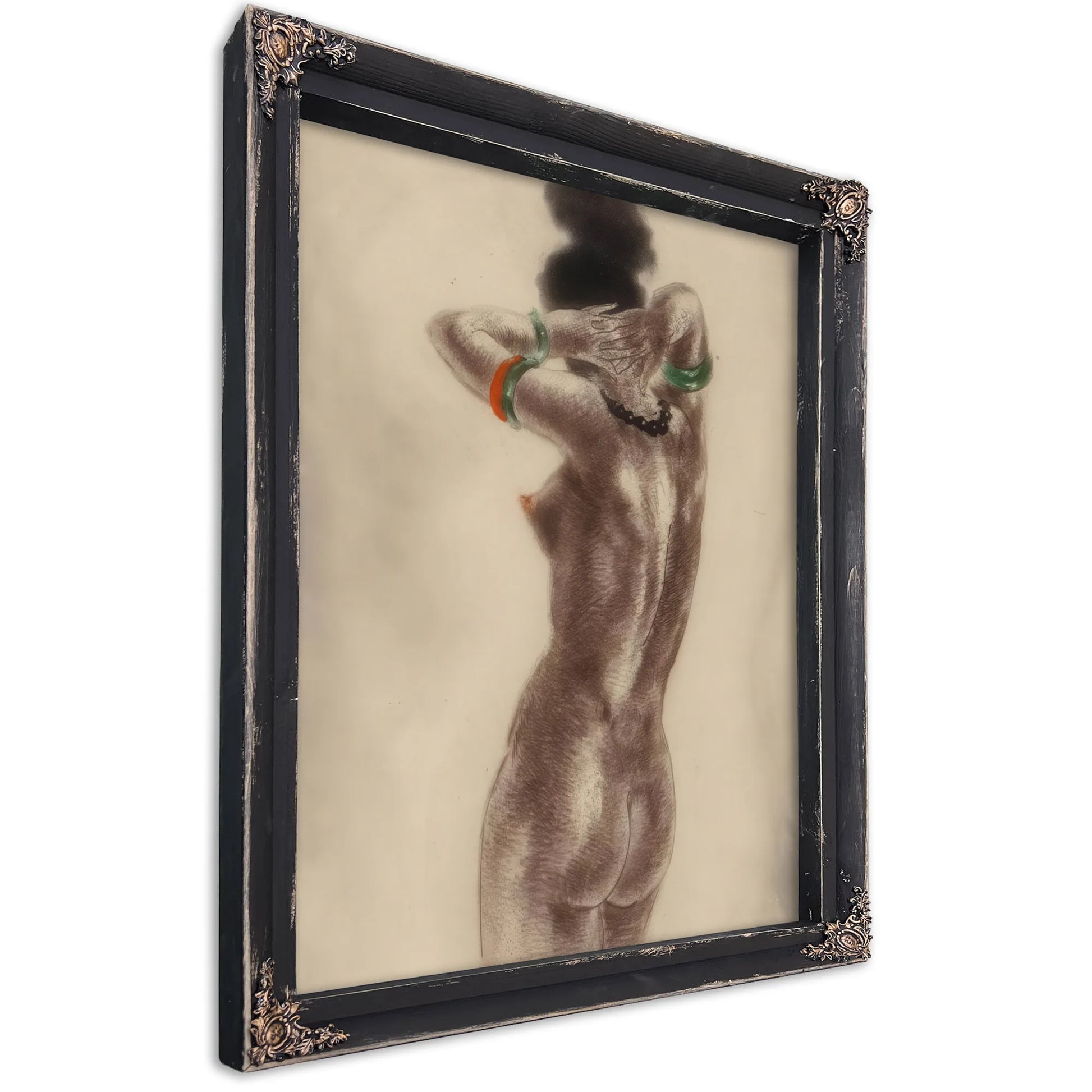 Art Professor And Nude Two Works By Louis Icart Fine Art Print
