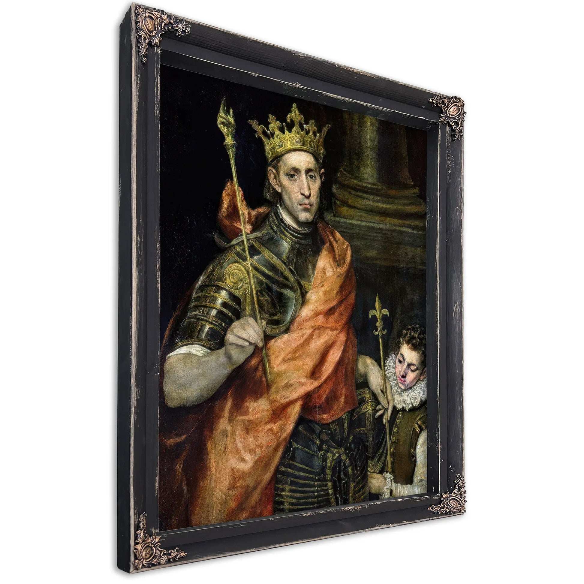 St. Louis (1215 70) And His Page By El Greco Fine Art Print