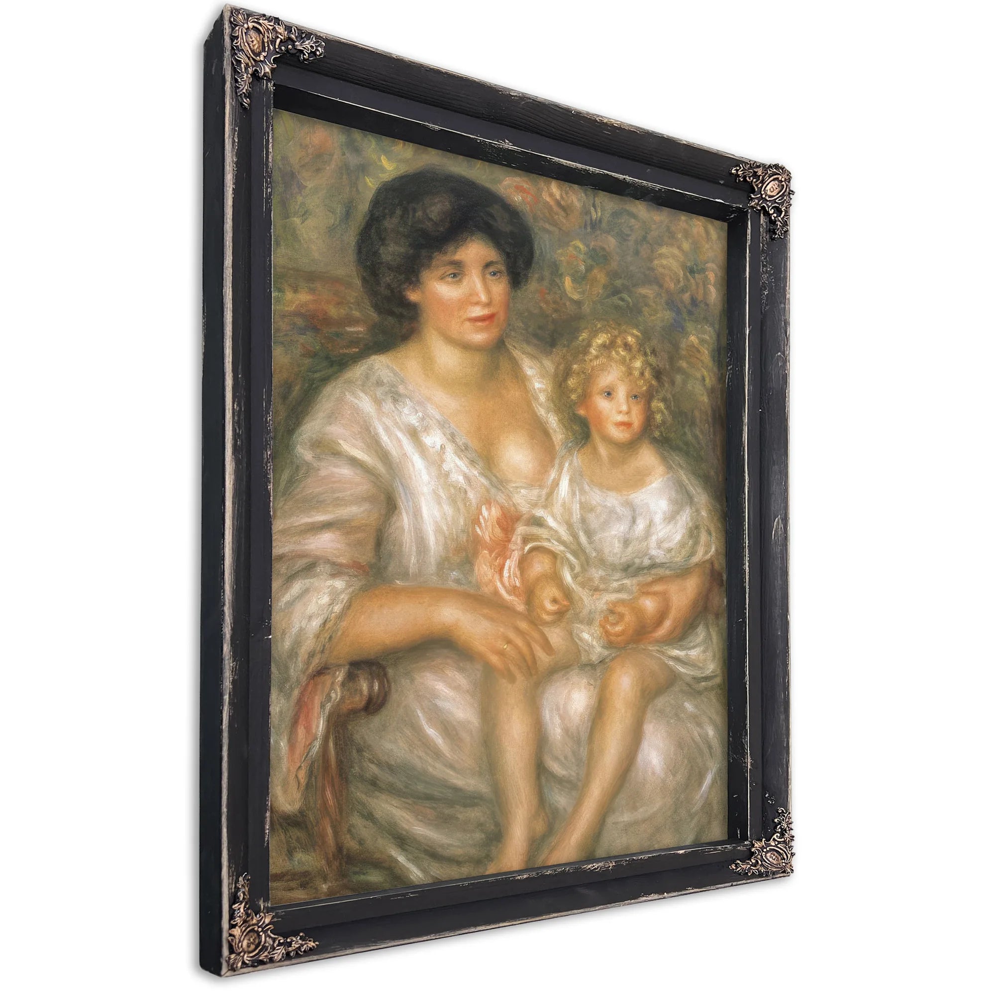 Mother And Child (Madame Thurneyssen And Her Daughter) By Pierre Auguste Renoir Fine Art Print