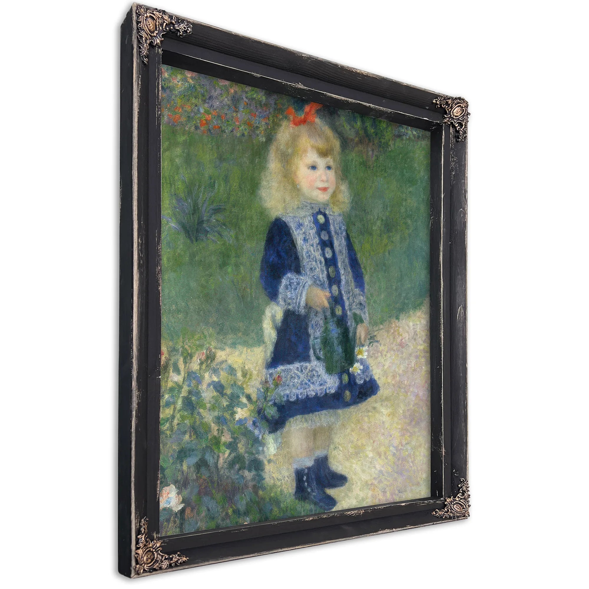 A Girl With A Watering Can By Pierre Auguste Renoir Fine Art Print