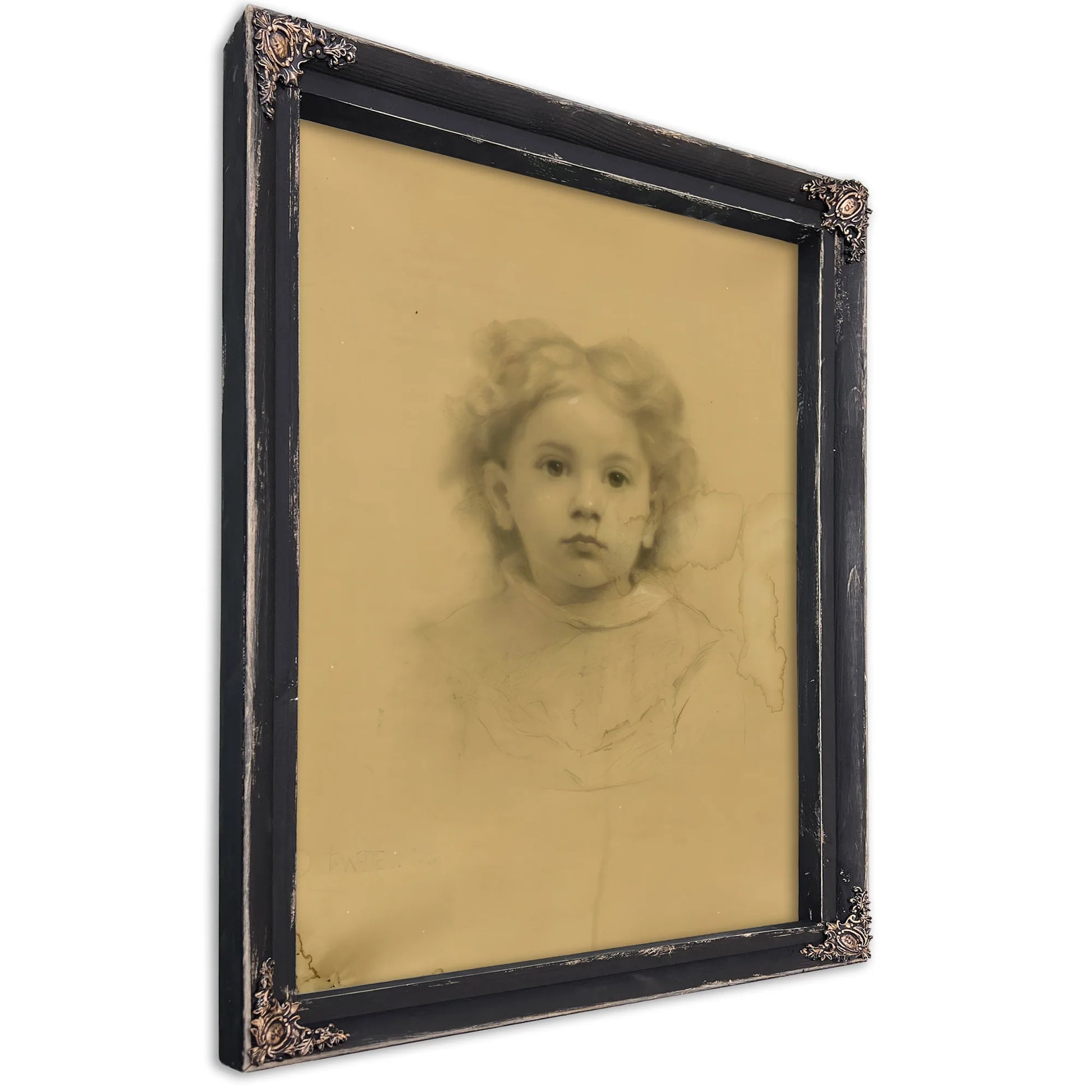 Portrait Of Ethel D. Puffer By Thomas Wilmer Dewing Fine Art Print