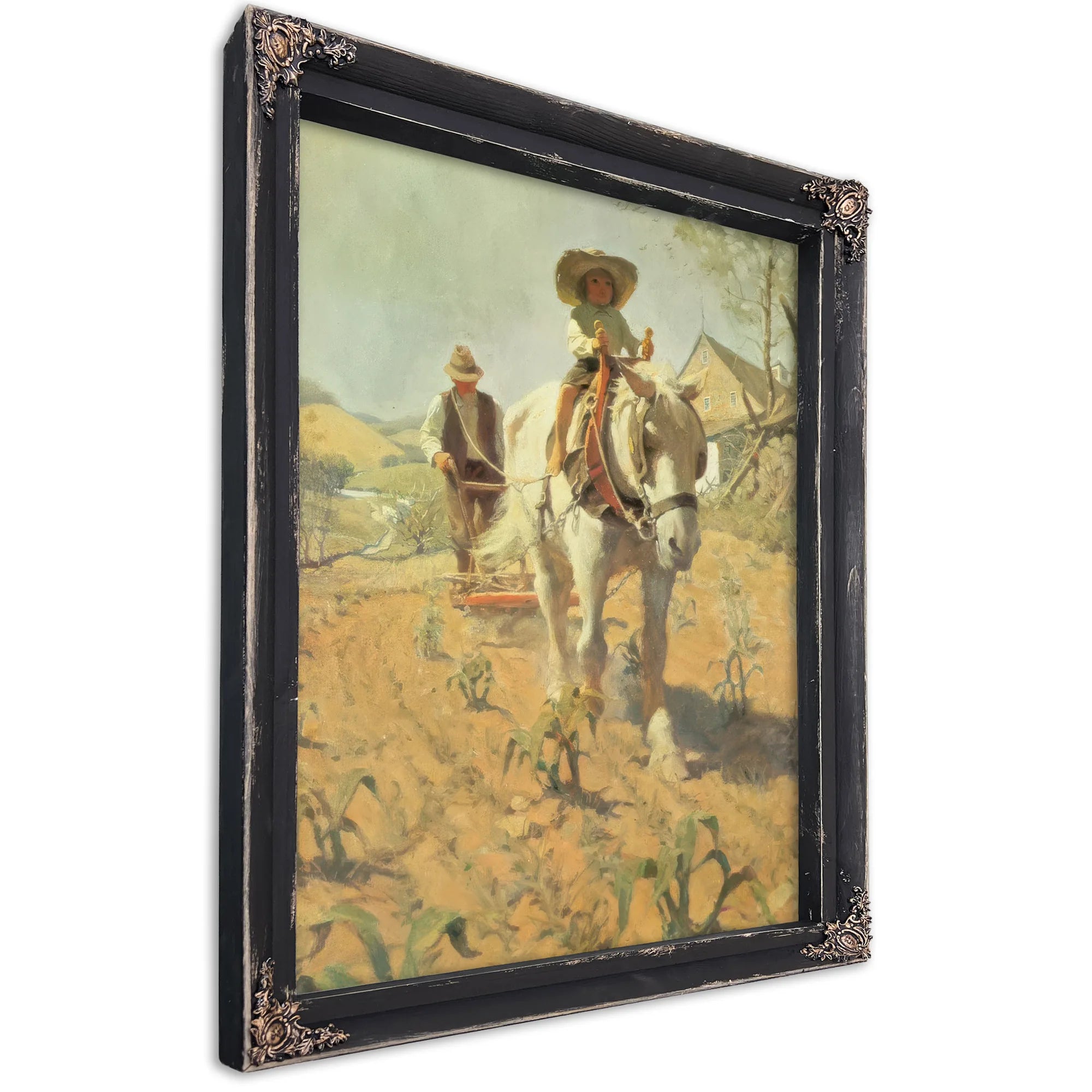 Dobbin (Plowing The Cornfield) By NC Wyeth Fine Art Print