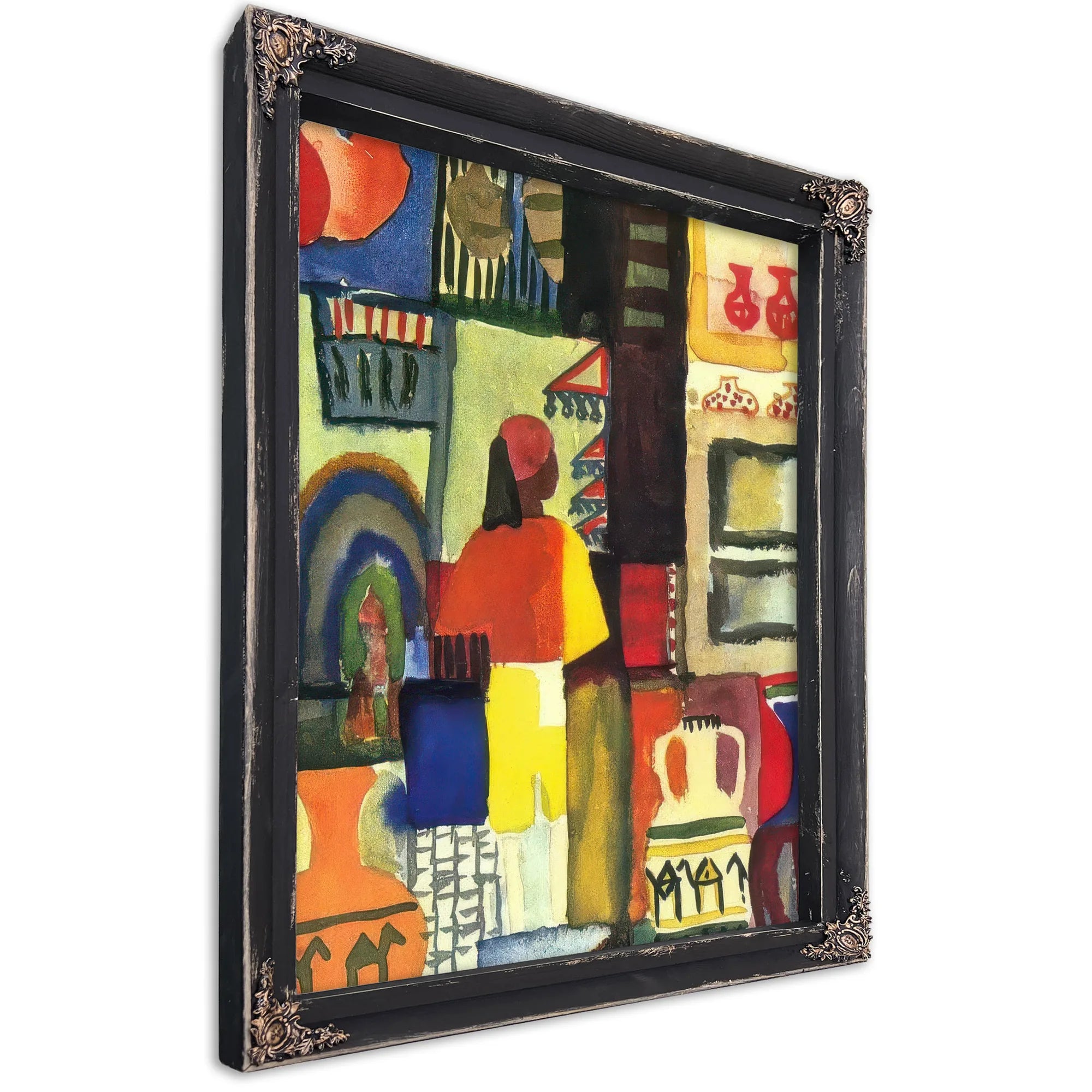 Merchant With Jugs By August Macke Fine Art Print