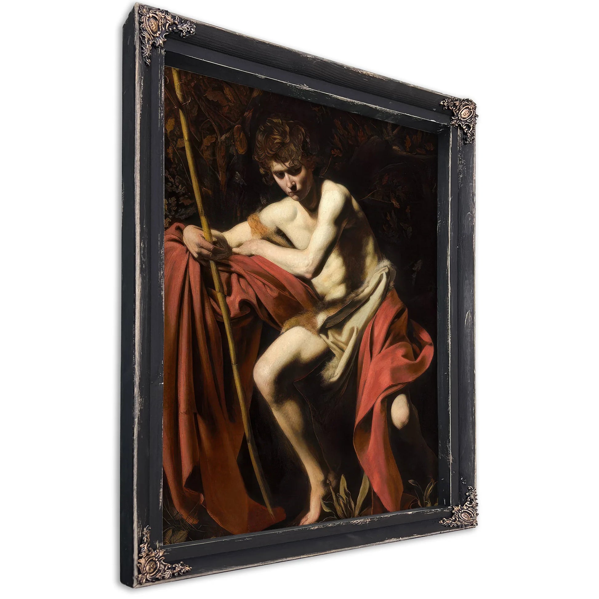 John The Baptist In The Wilderness By Caravaggio Fine Art Print