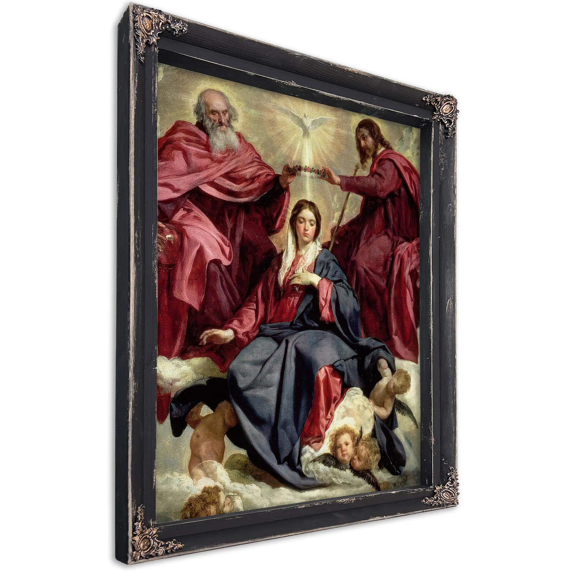 Coronation Of The Virgin By Diego Velazquez Fine Art Print