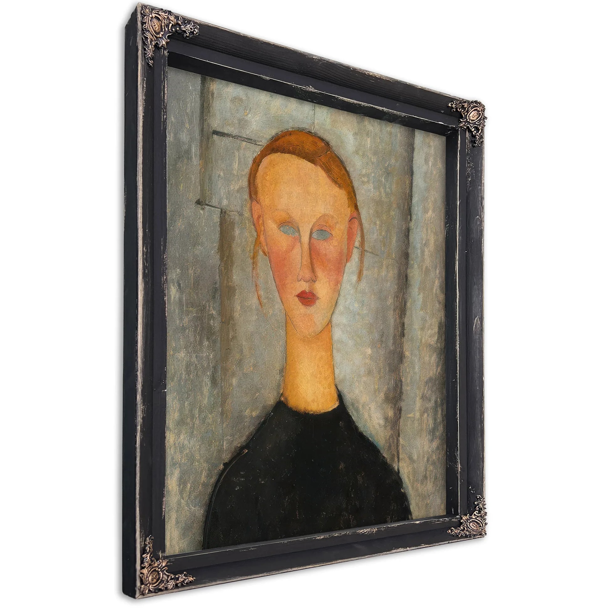 Girl With Blue Eyes By Amedeo Modigliani Fine Art Print