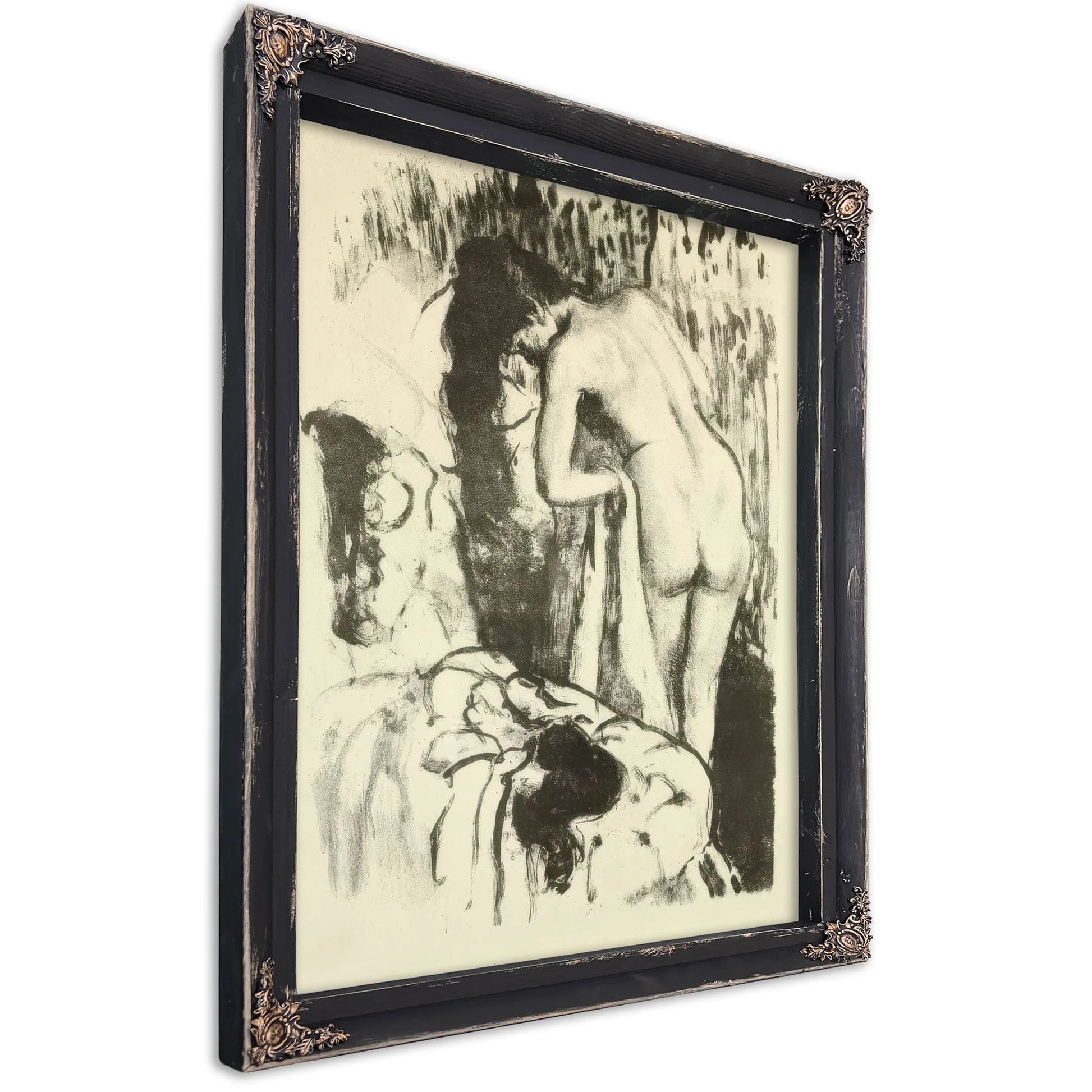 Nude Woman, Standing, Drying Herself By Edgar Degas Fine Art Print