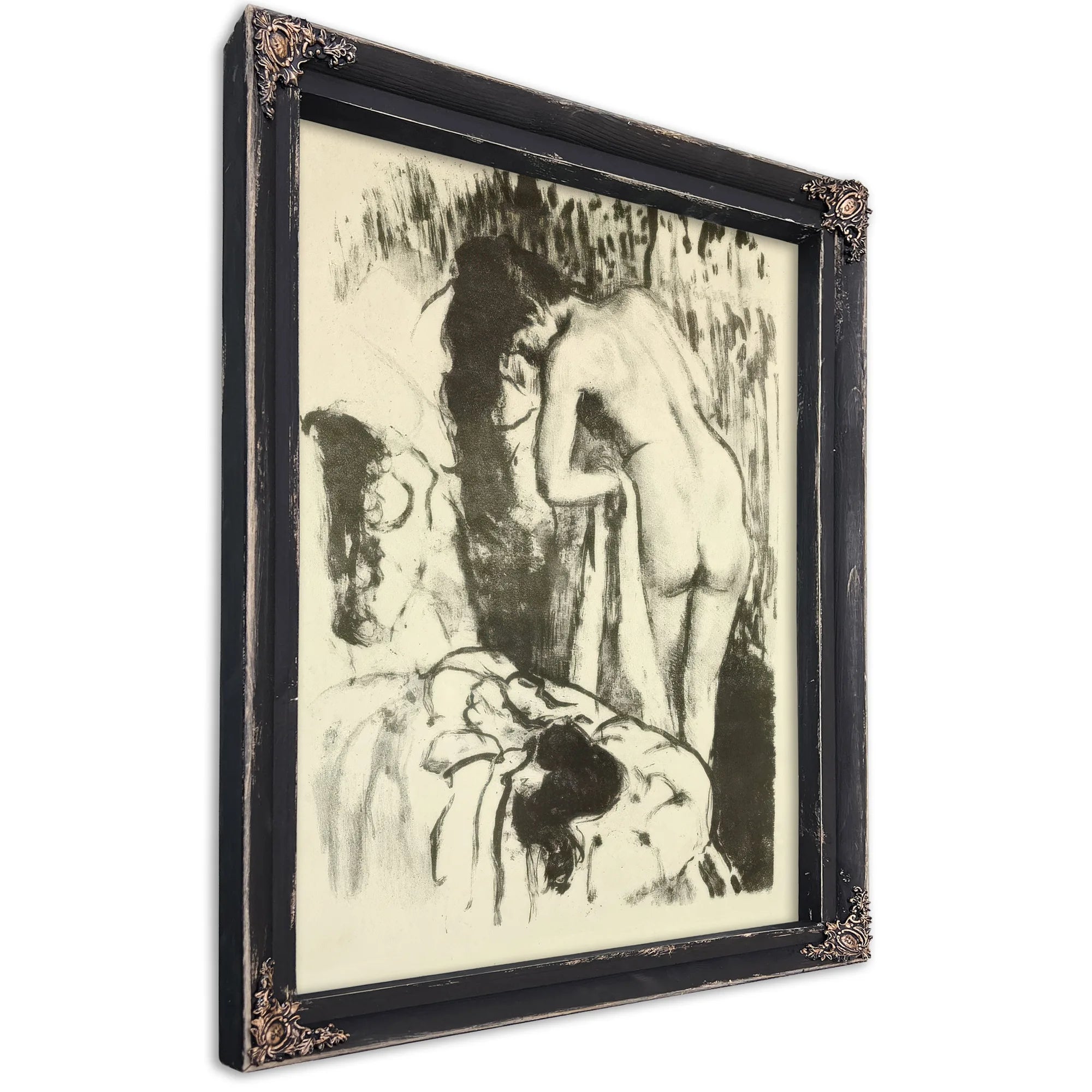 Nude Woman, Standing, Drying Herself By Edgar Degas Fine Art Print