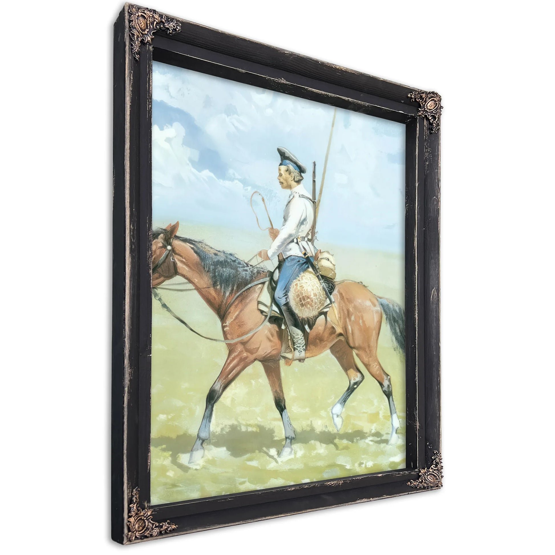 A Russian Cossack By Frederic Remington Fine Art Print