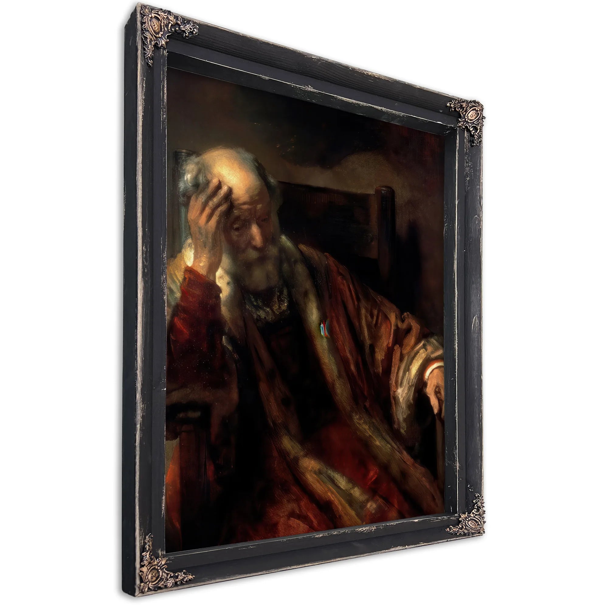 An Old Man In An Armchair By Rembrandt Fine Art Print