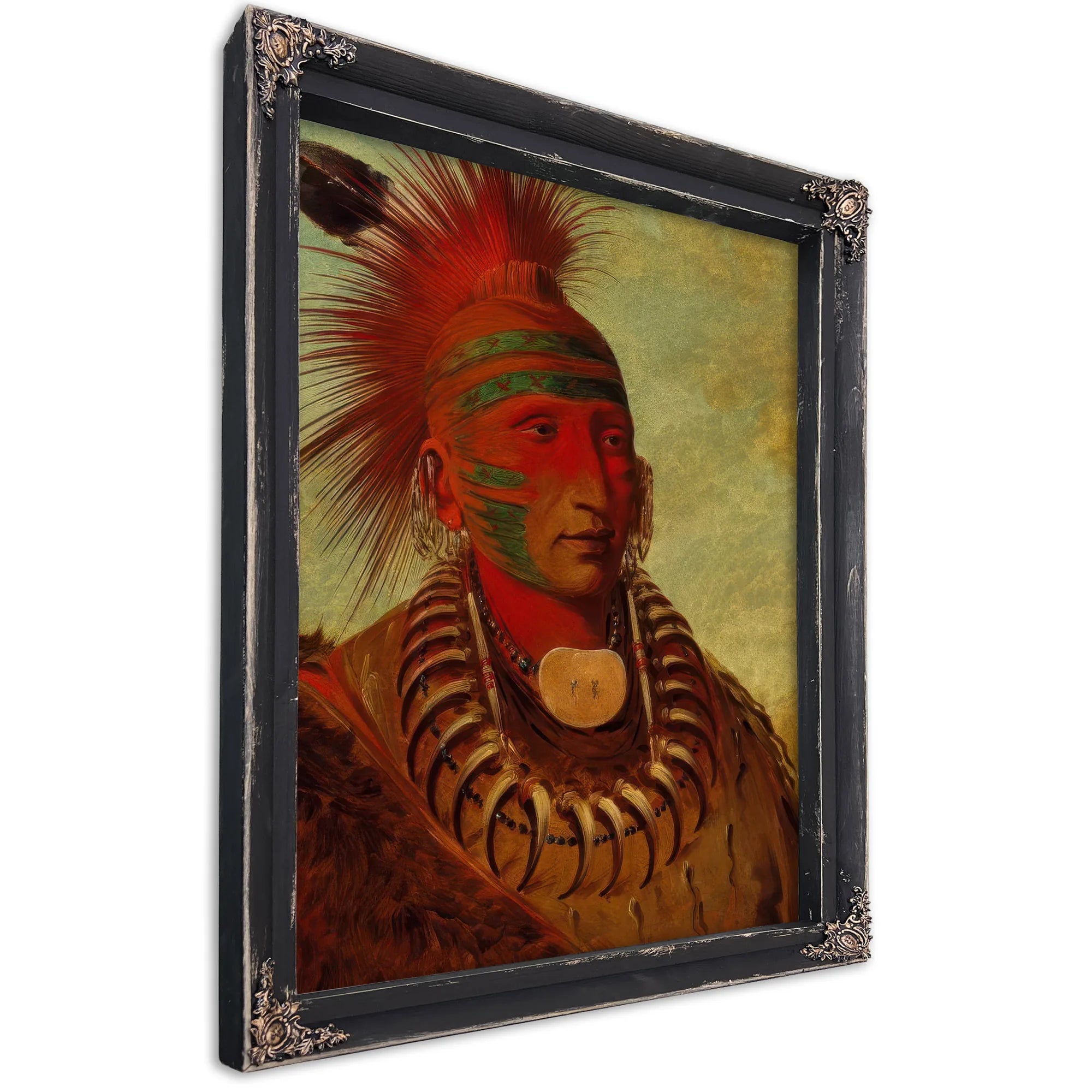 No Ho Mun Ya, One Who Gives No Attention' By George Catlin Fine Art Print