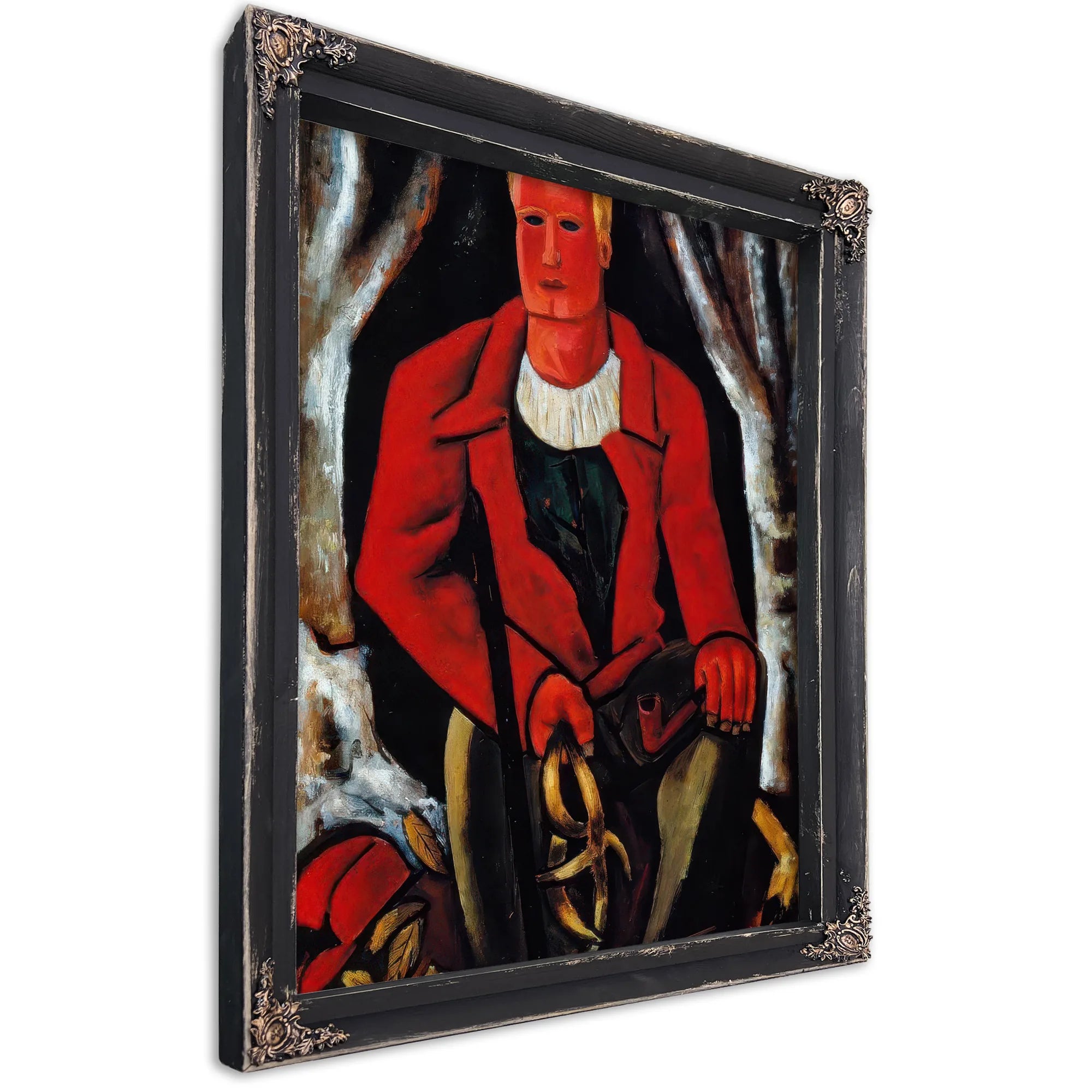 Young Hunter Hearing Call To Arms By Marsden Hartley Fine Art Print