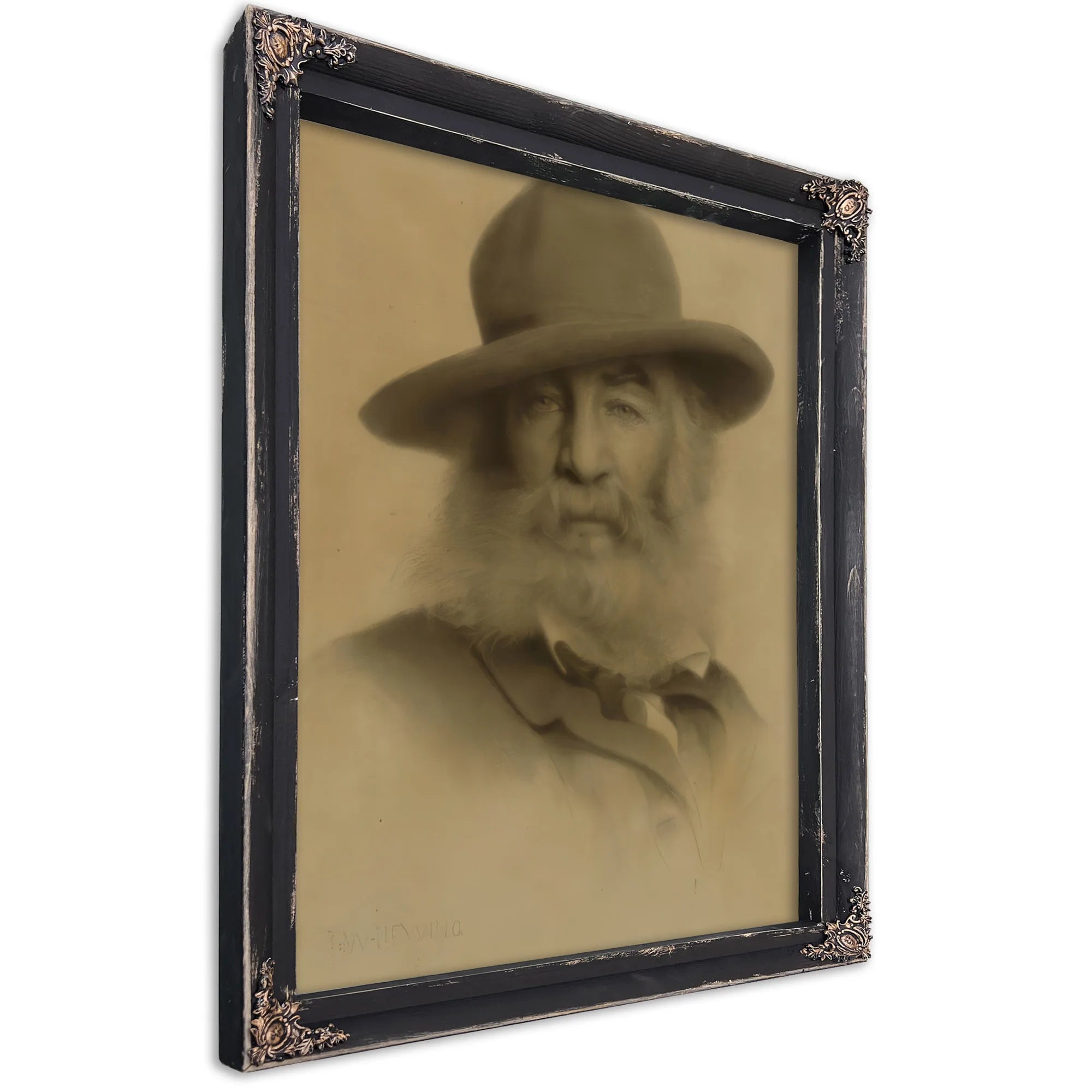 Walt Whitman By Thomas Wilmer Dewing Fine Art Print