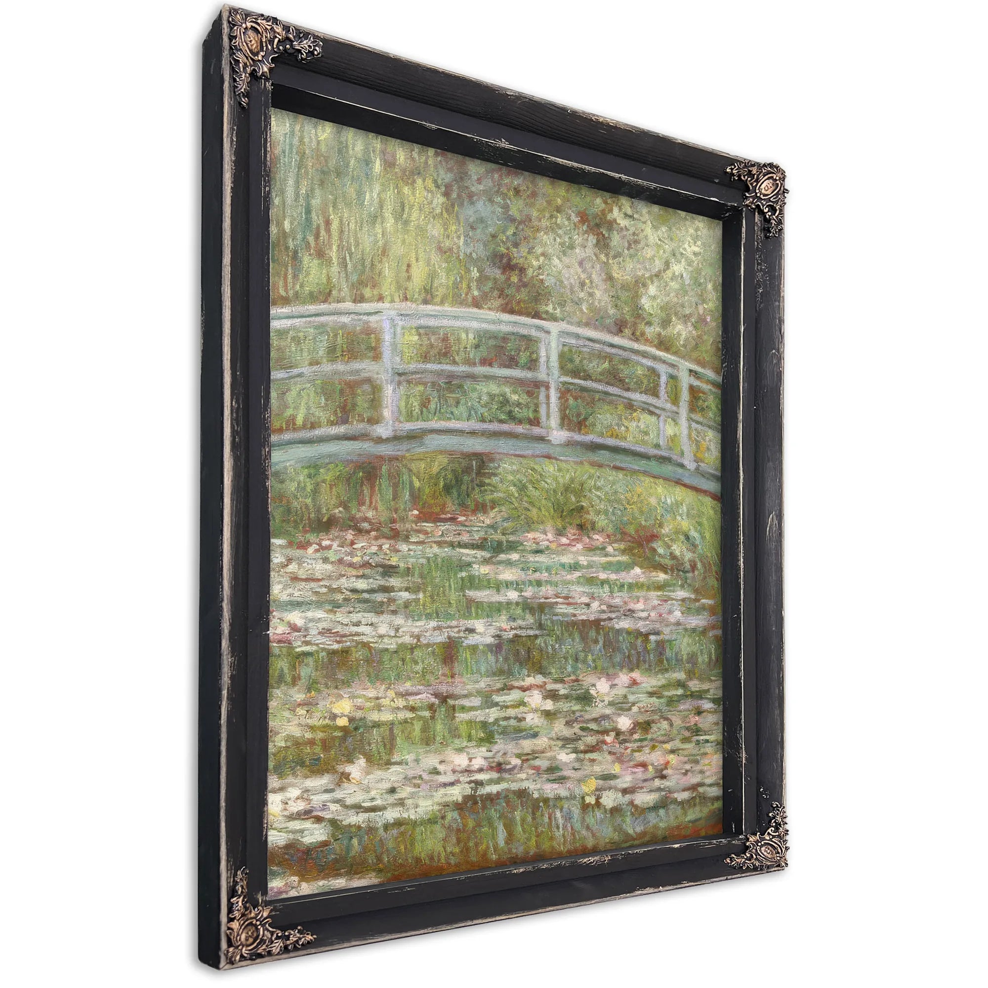 Bridge Over A Pond Of Water Lilies By Claude Monet Fine Art Print
