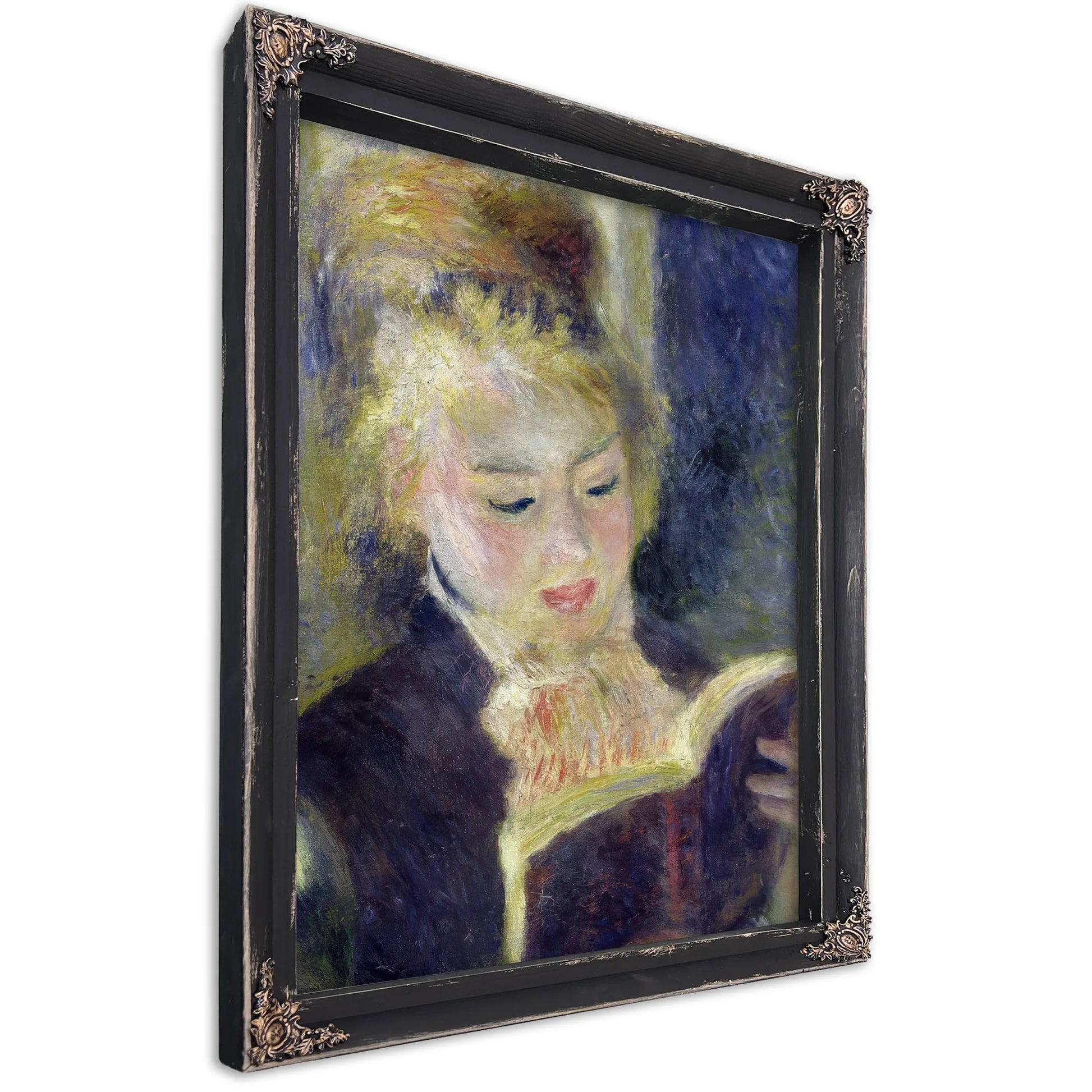 Girl Reading By Pierre Auguste Renoir Fine Art Print