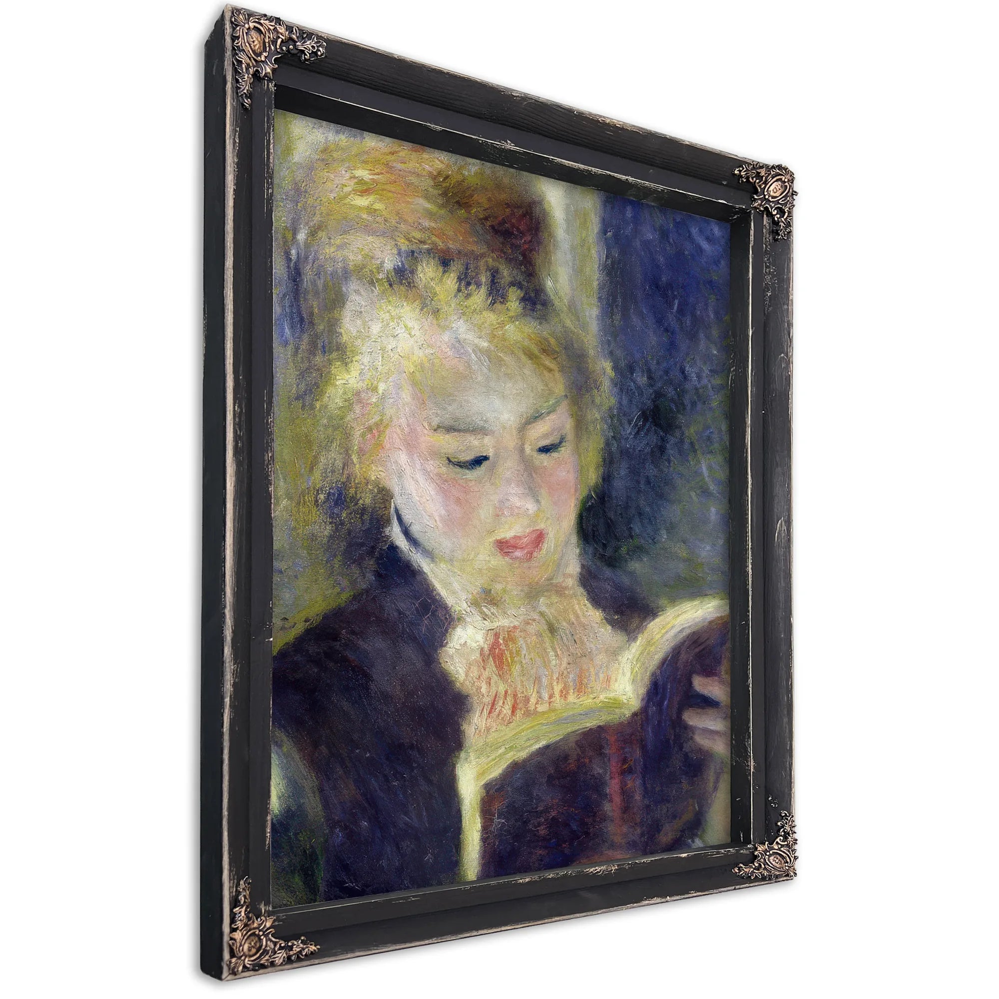 Girl Reading By Pierre Auguste Renoir Fine Art Print