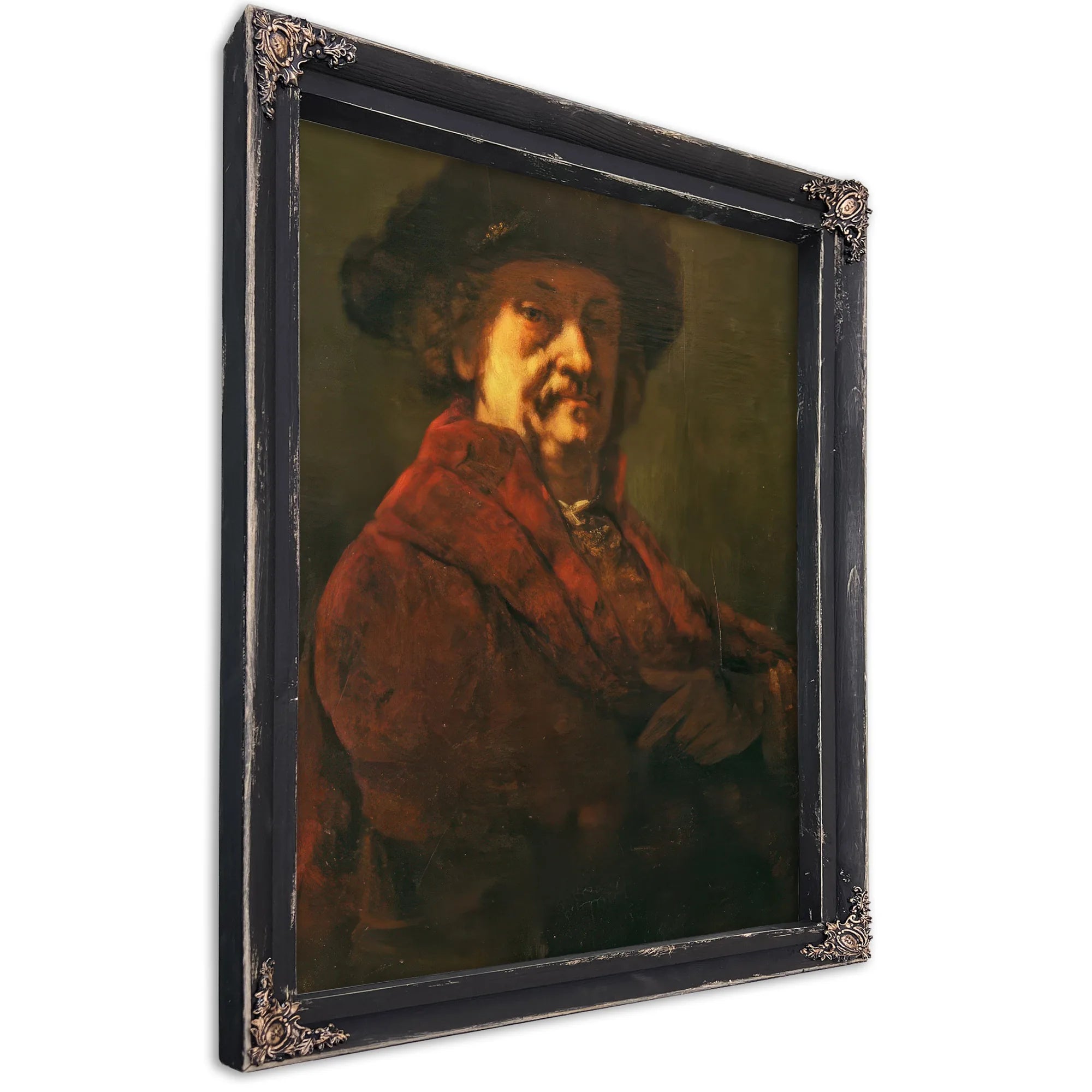 Copy Of A Rembrandt Self Portrait By Jean Desire Gustave Courbet Fine Art Print