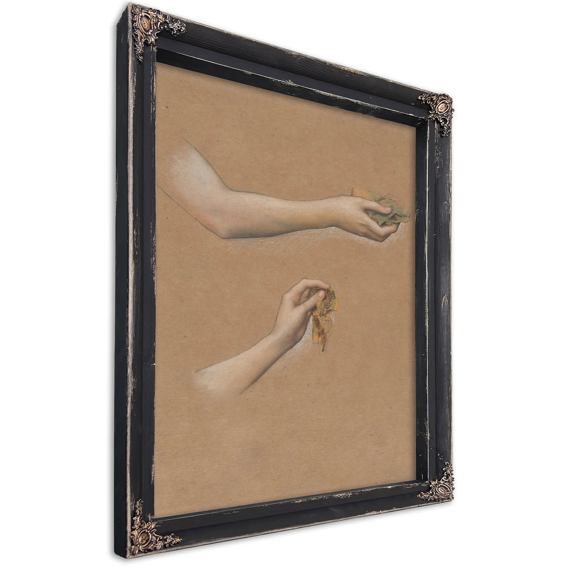 Study Of Arms For The Cadence Of Autumn Met 2 by Evelyn De Morgan