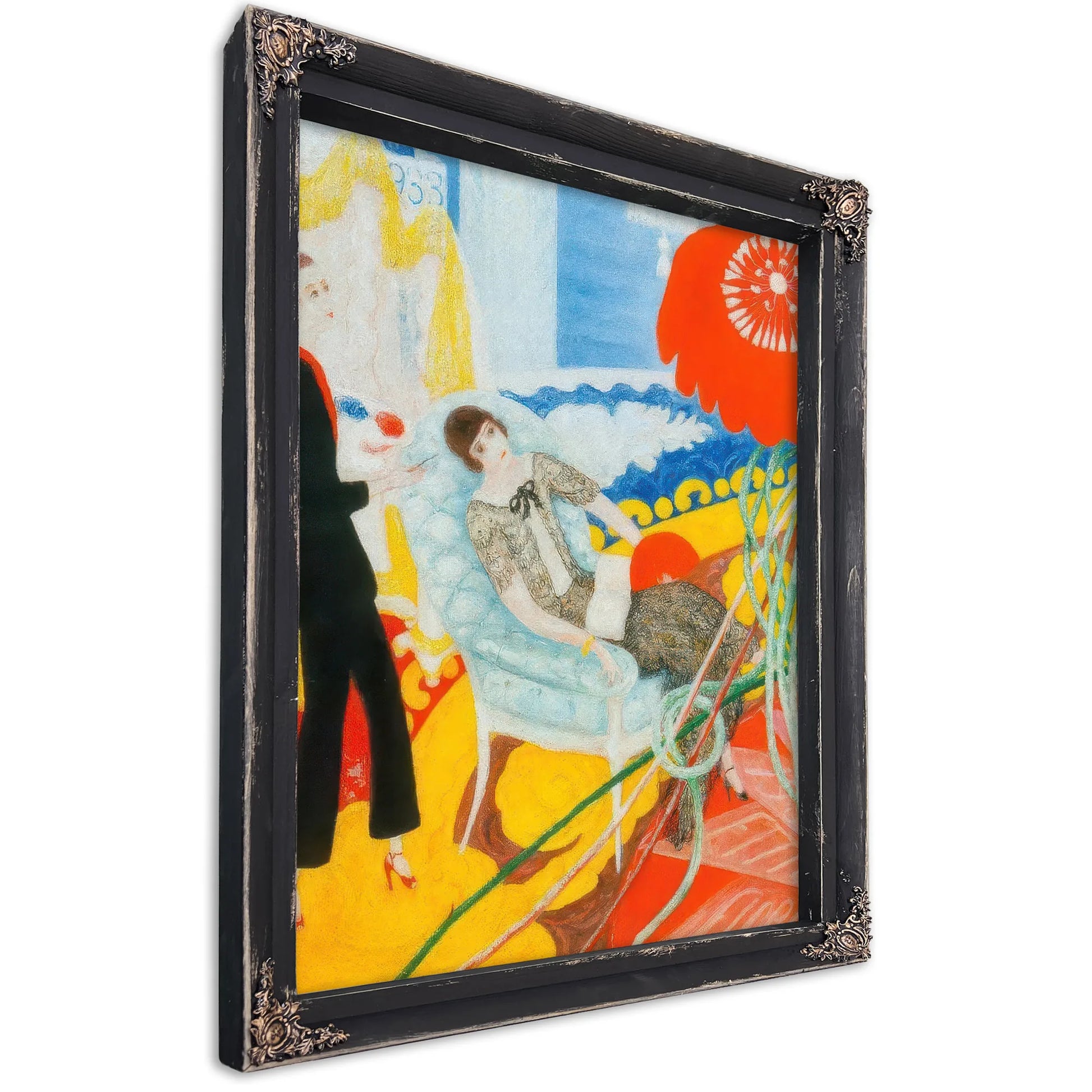 Florine And Ettie Family Portrait By Florine Stettheimer Fine Art Print