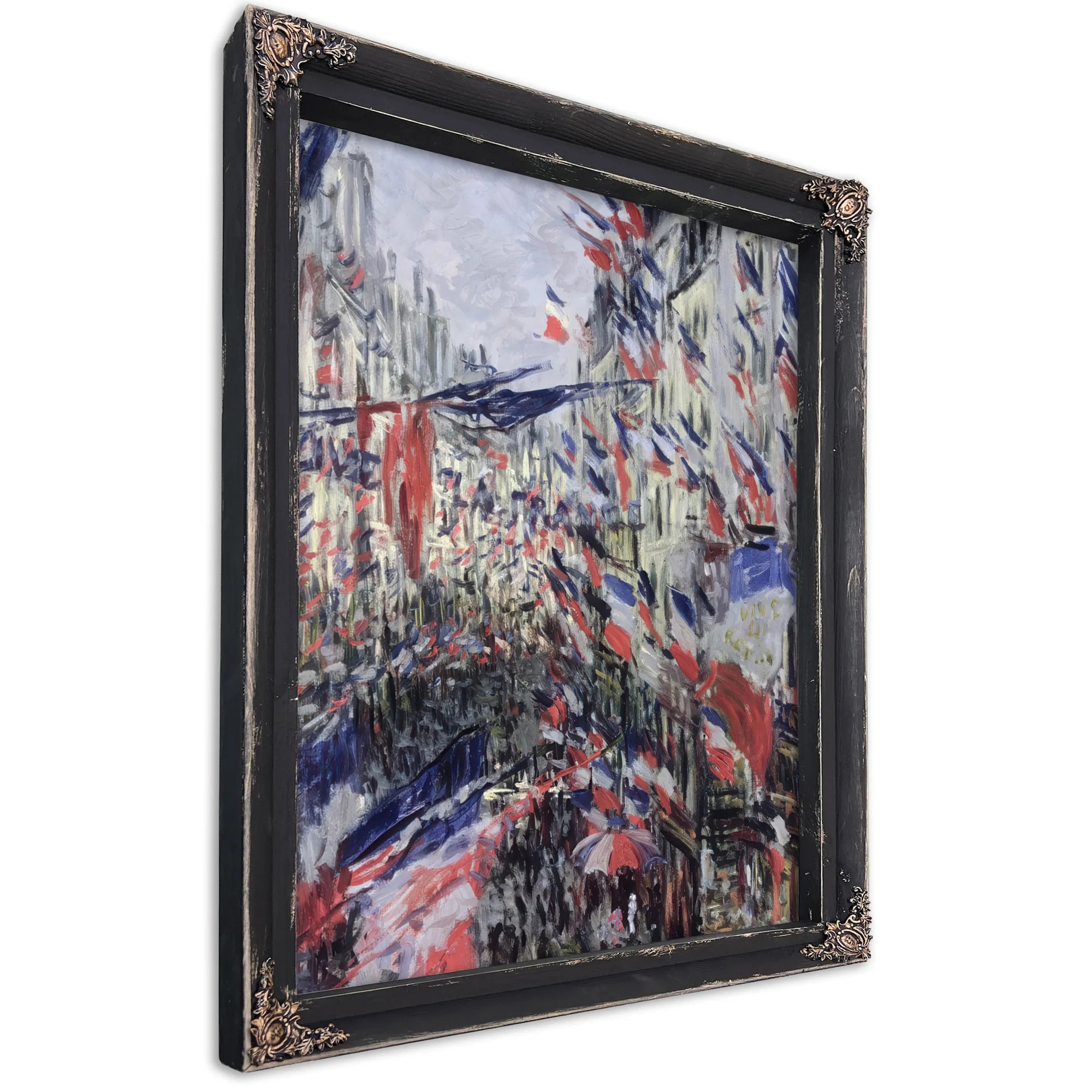 The Rue Saint Denis, Celebration Of June 30, 1878 By Claude Monet Fine Art Print