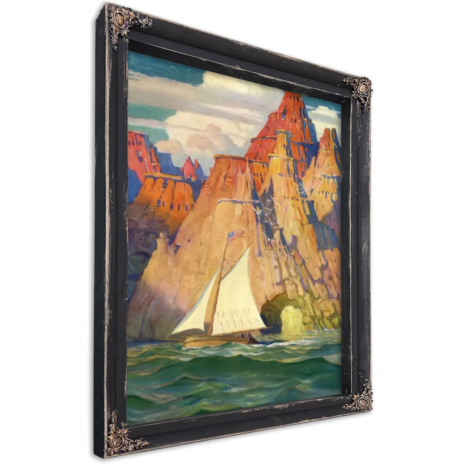 Mysterious Island By NC Wyeth Fine Art Print