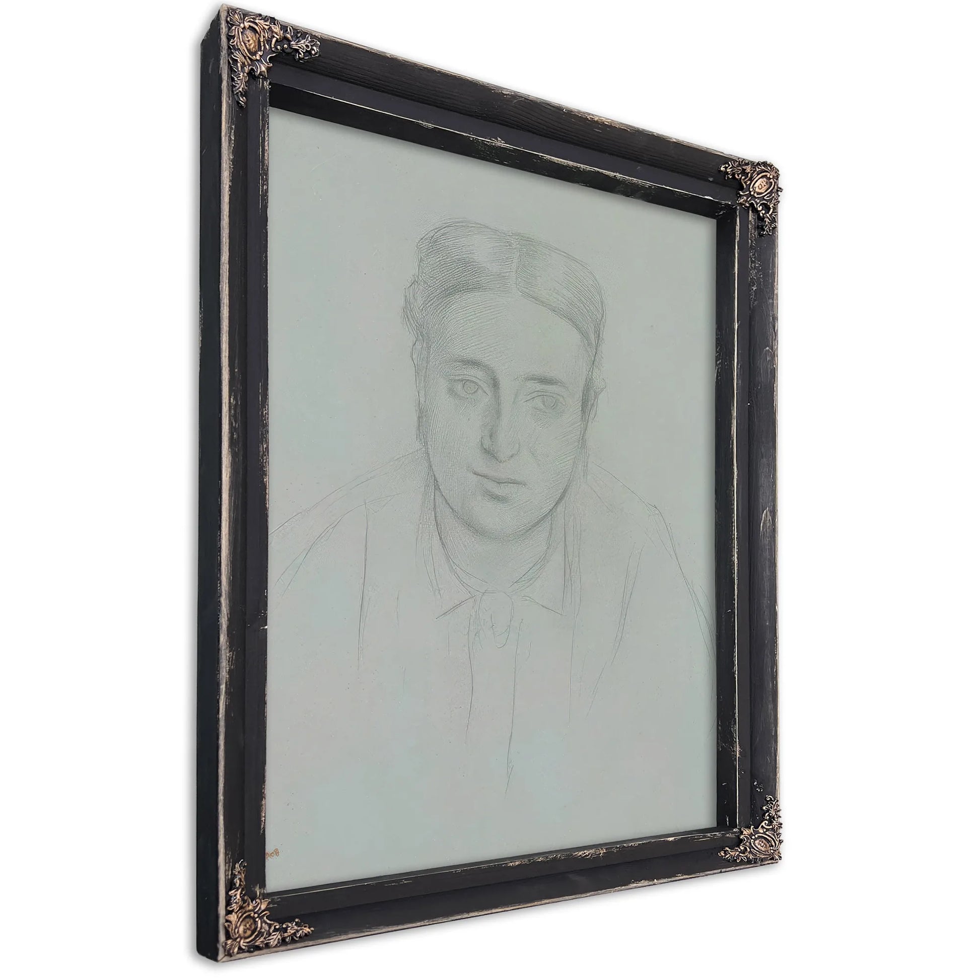 Portrait Of A Woman By Edgar Degas Fine Art Print