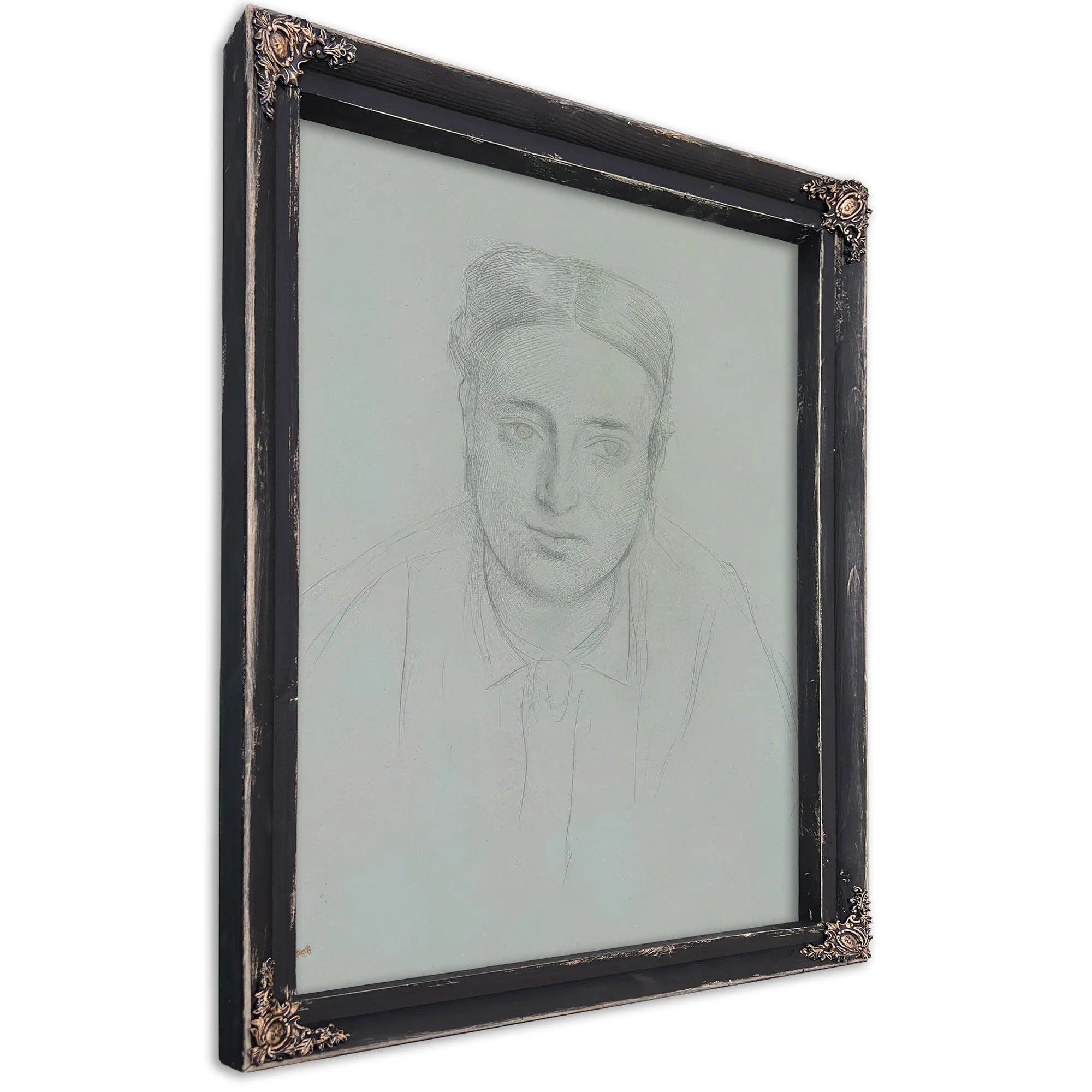 Portrait Of A Woman By Edgar Degas Fine Art Print