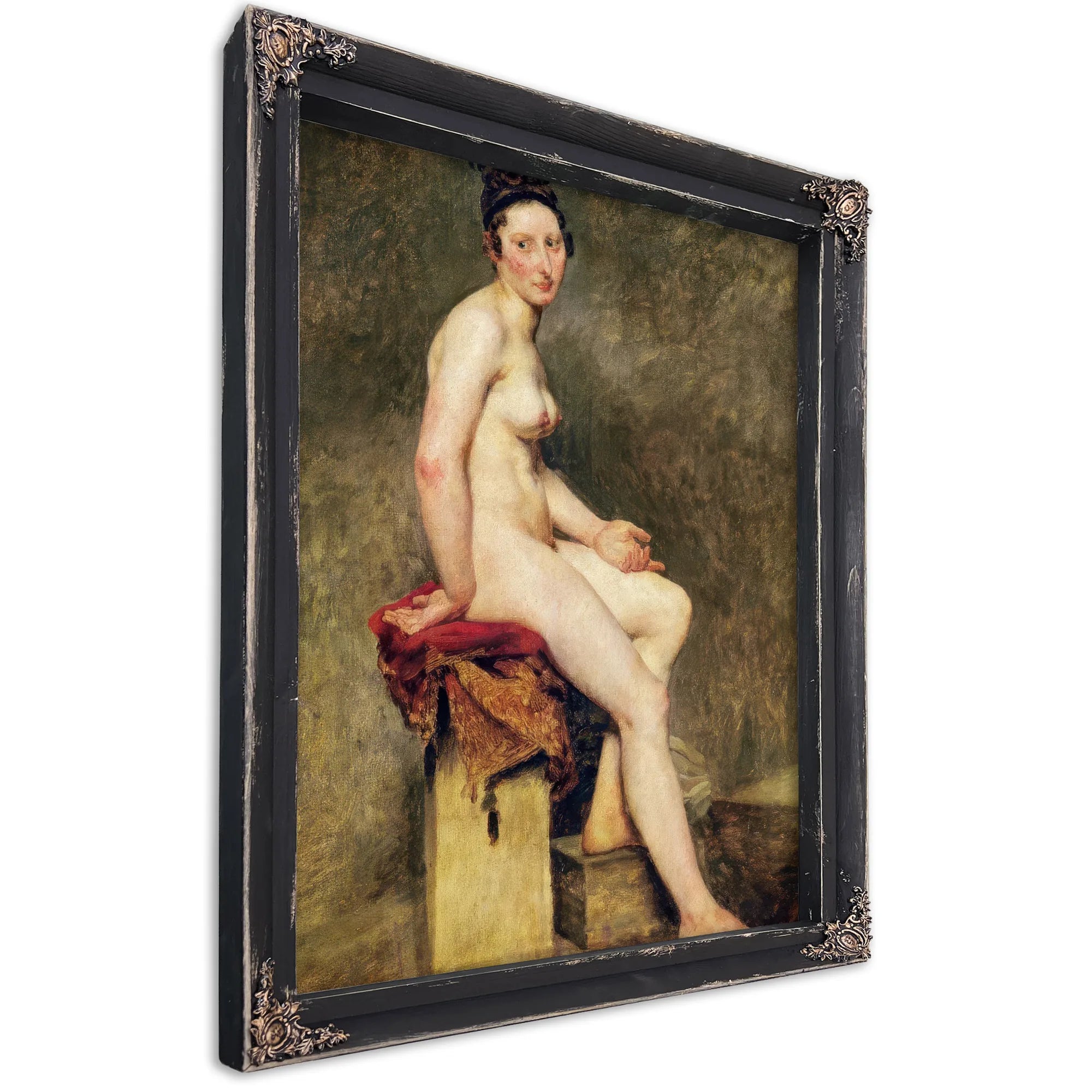 Seated Nude, Mademoiselle Rose By Ferdinand Victor Eugene Delacroix Fine Art Print