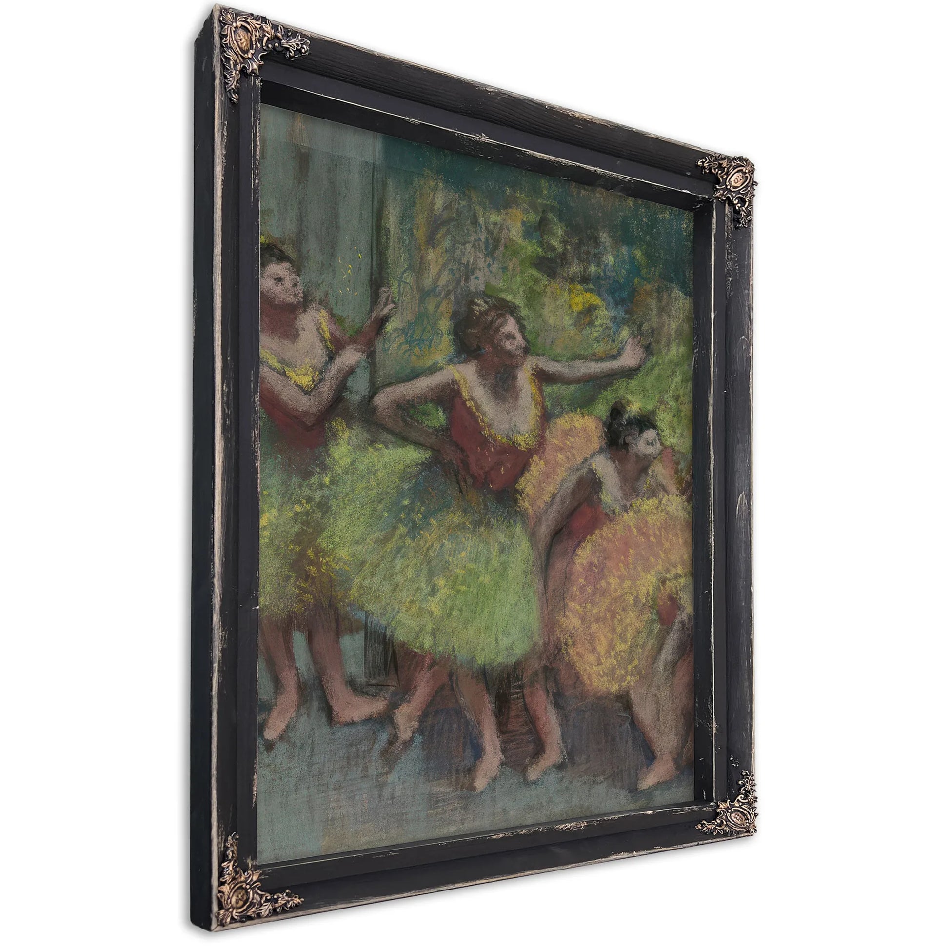 Dancers In Green And Yellow (Danseuses Vertes Et Jaunes) By Edgar Degas Fine Art Print
