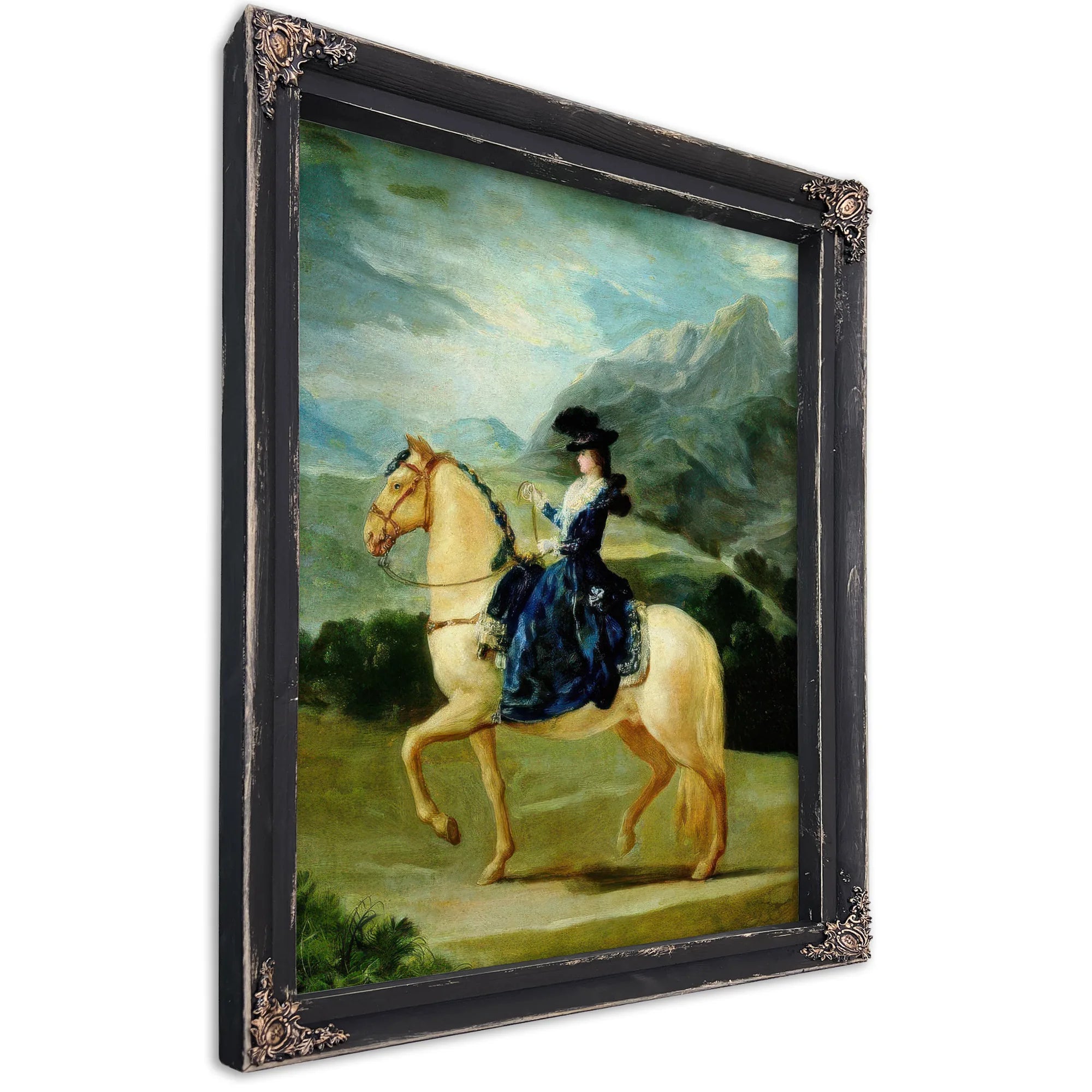 Portrait Of Maria Teresa De Vallabriga On Horseback By Francisco De Goya Fine Art Print