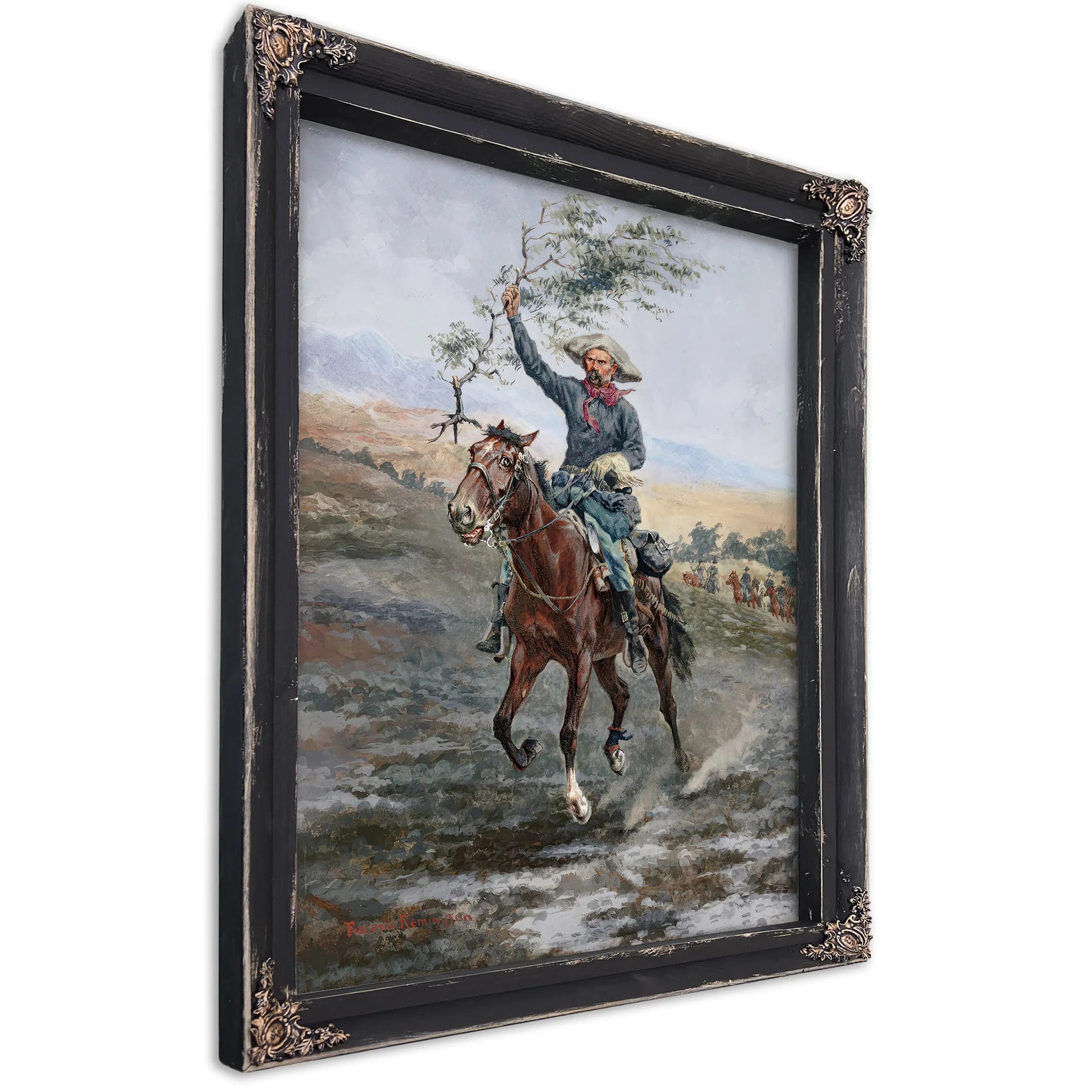 The Flag Of Truce In The Indian War  by Frederic Remington