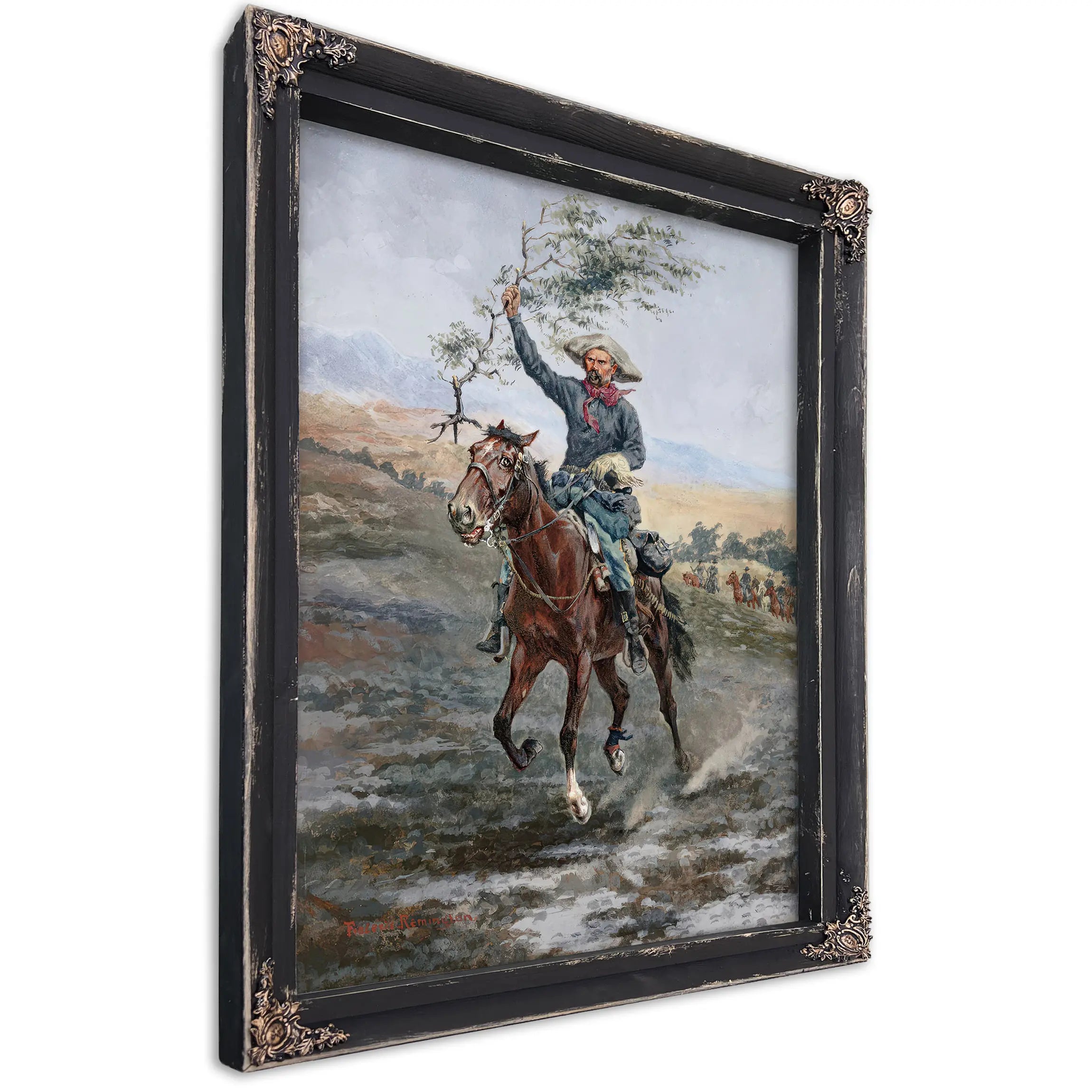 The Flag Of Truce In The Indian War  by Frederic Remington