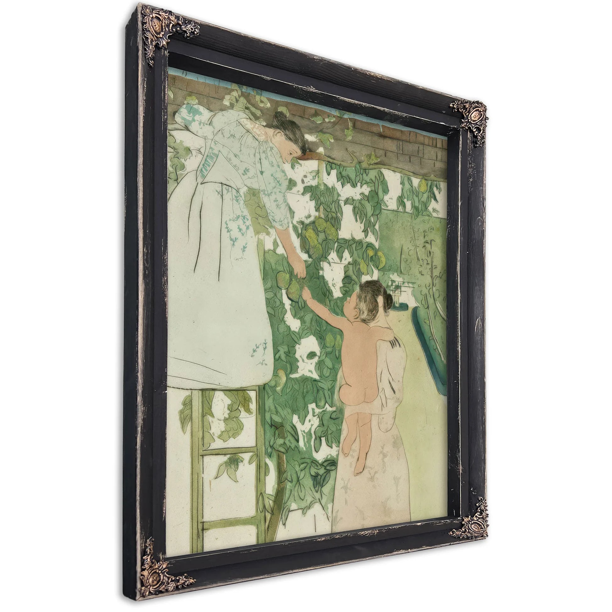 Gathering Fruit By Mary Cassatt Fine Art Print