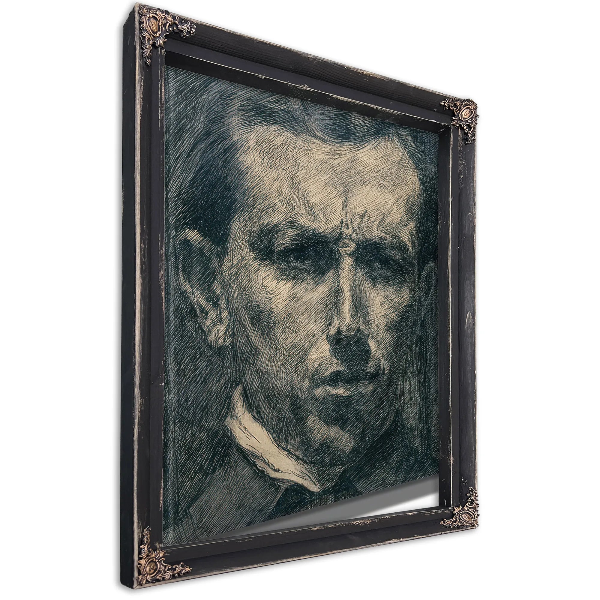 Self Portrait 1910 Ink And Graphite 26 X 22 2 Cm Met By Umberto Boccioni Fine Art Print