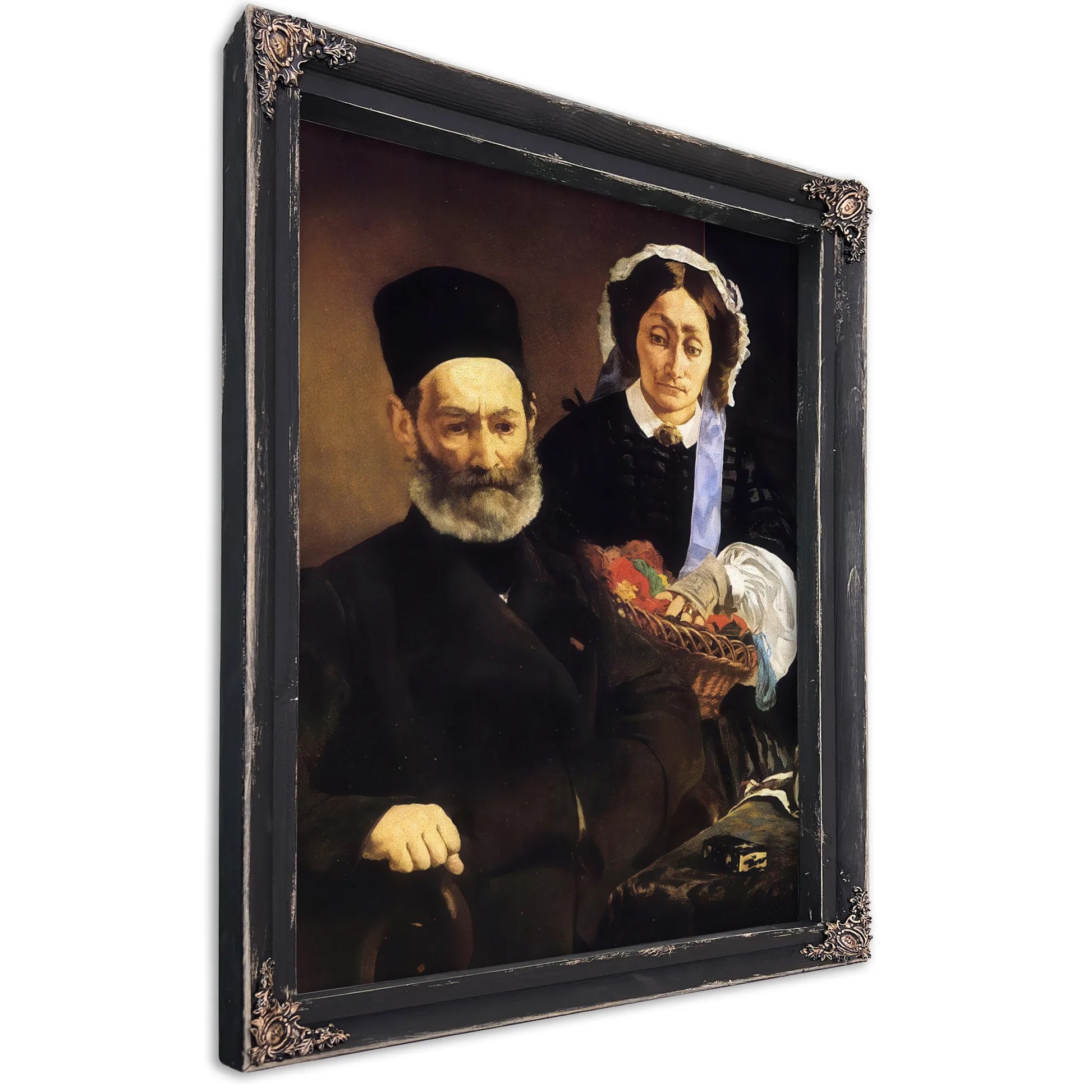 Portrait Of Monsieur And Madame Auguste Manet 1860 Oil On Canvas 110X90Cm Musee Dorsay Paris By Edouard Manet Fine Art Print