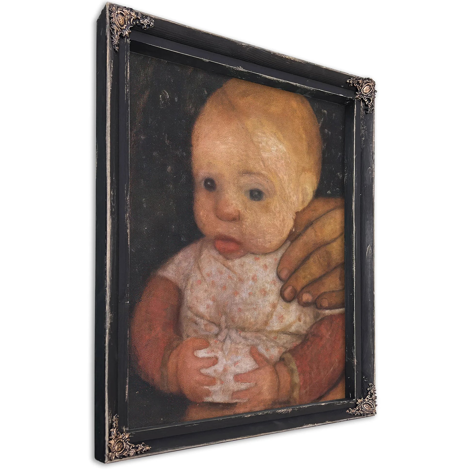 Infant With Mother's Hand By Paula Modersohn Becker Fine Art Print