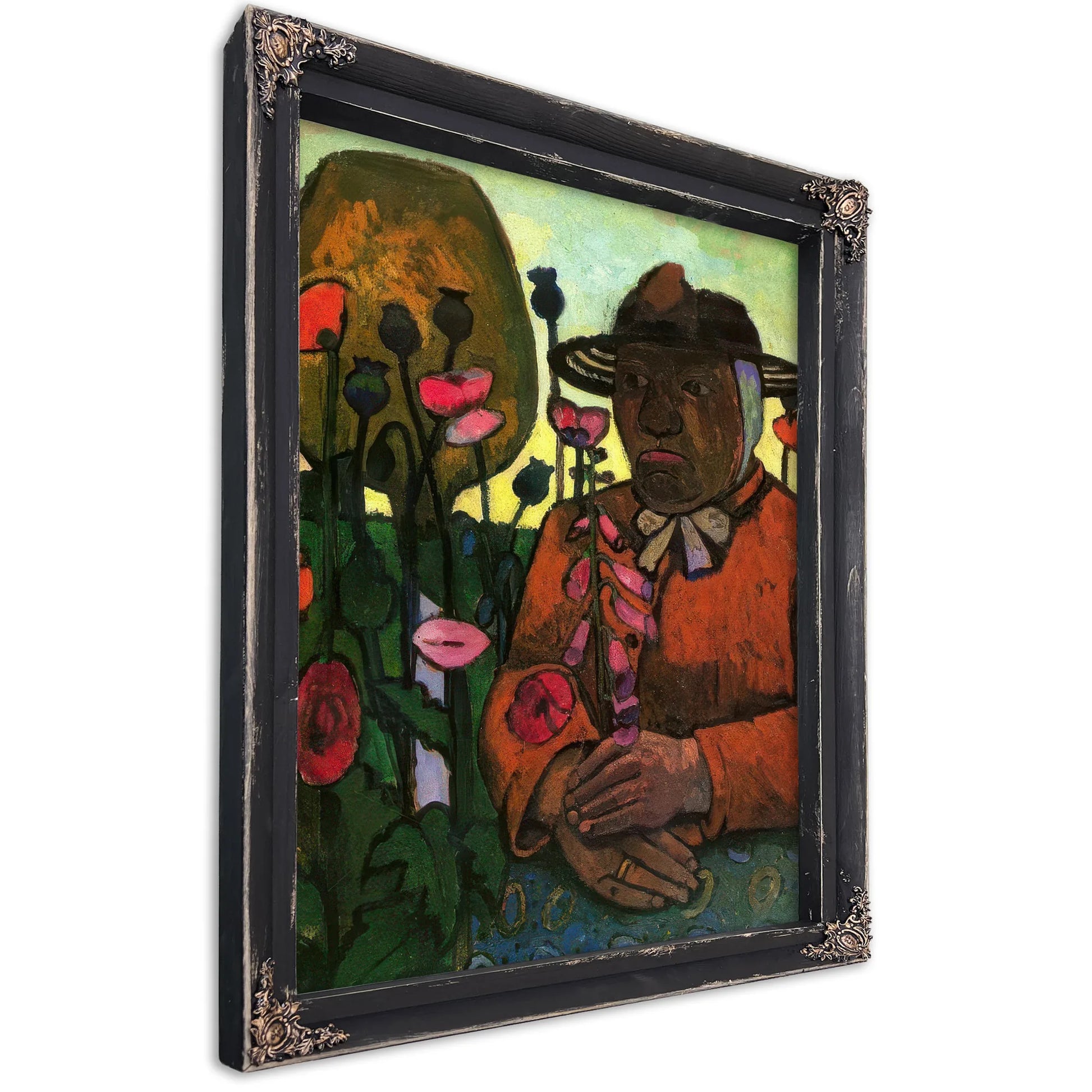 Old Peasant Woman In The Garden By Paula Modersohn Becker Fine Art Print