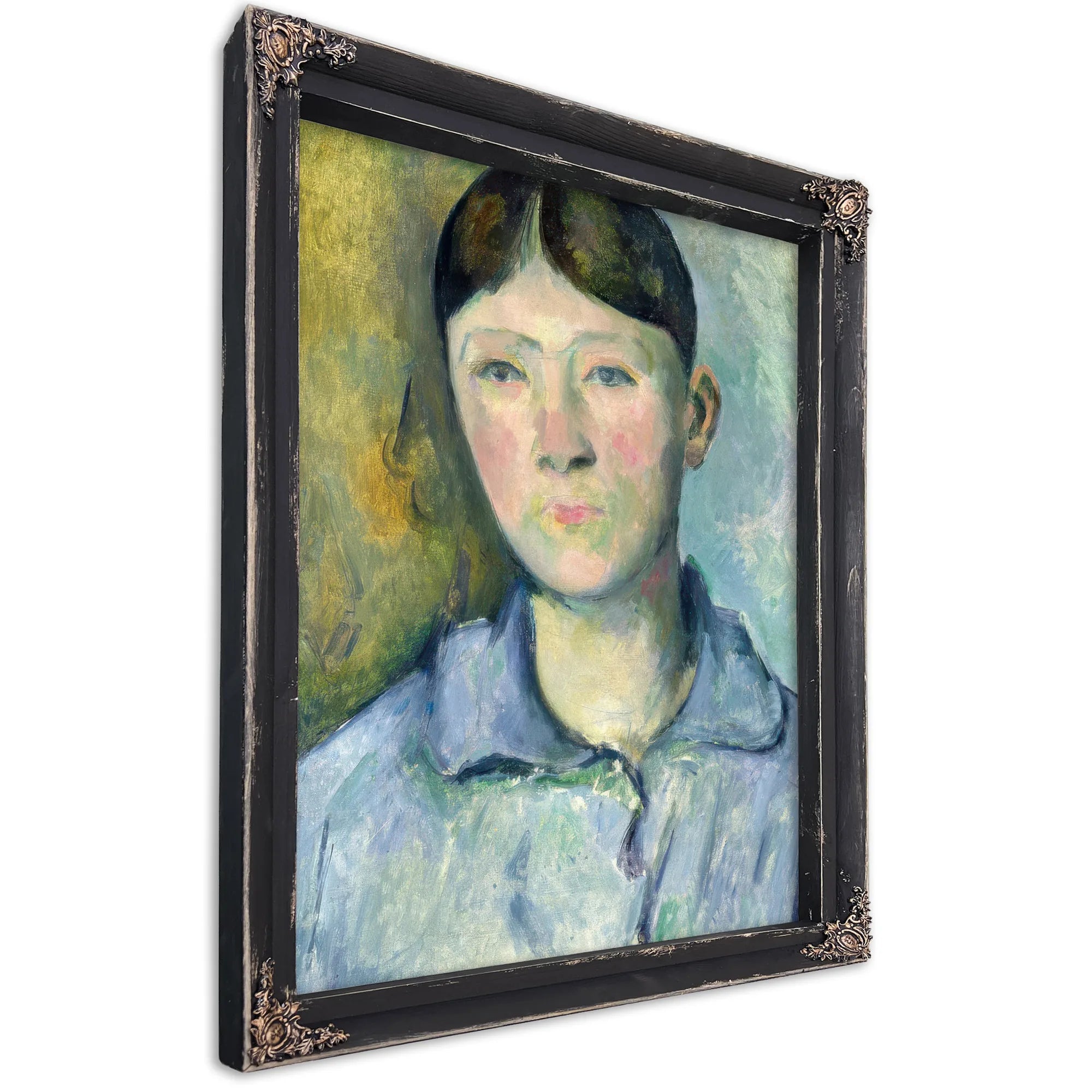 Portrait Of Madame Cezanne By Paul Cezanne Fine Art Print