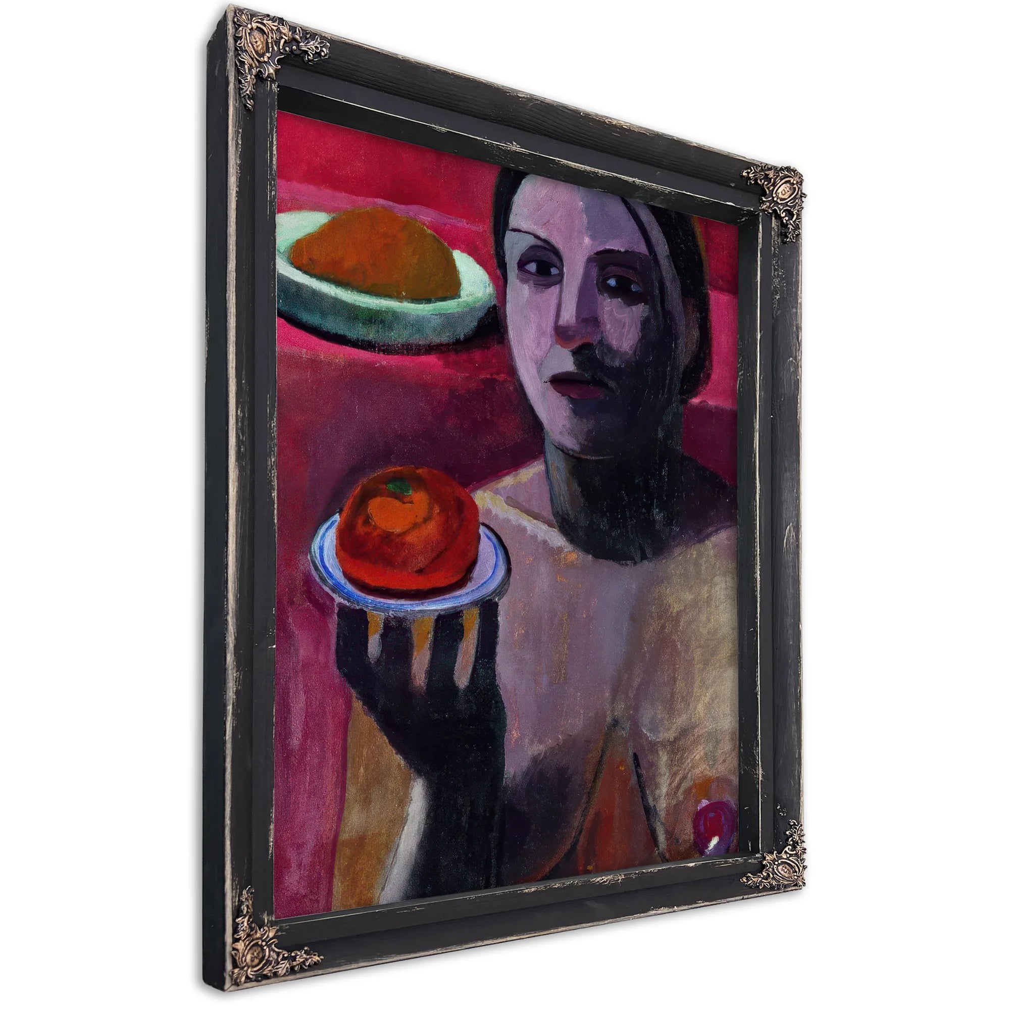 Paula Modersohn Becker Italian Woman With A Plate In Her Raised Hand 1906 Trivium Art History By Paula Modersohn Becker Fine Art Print