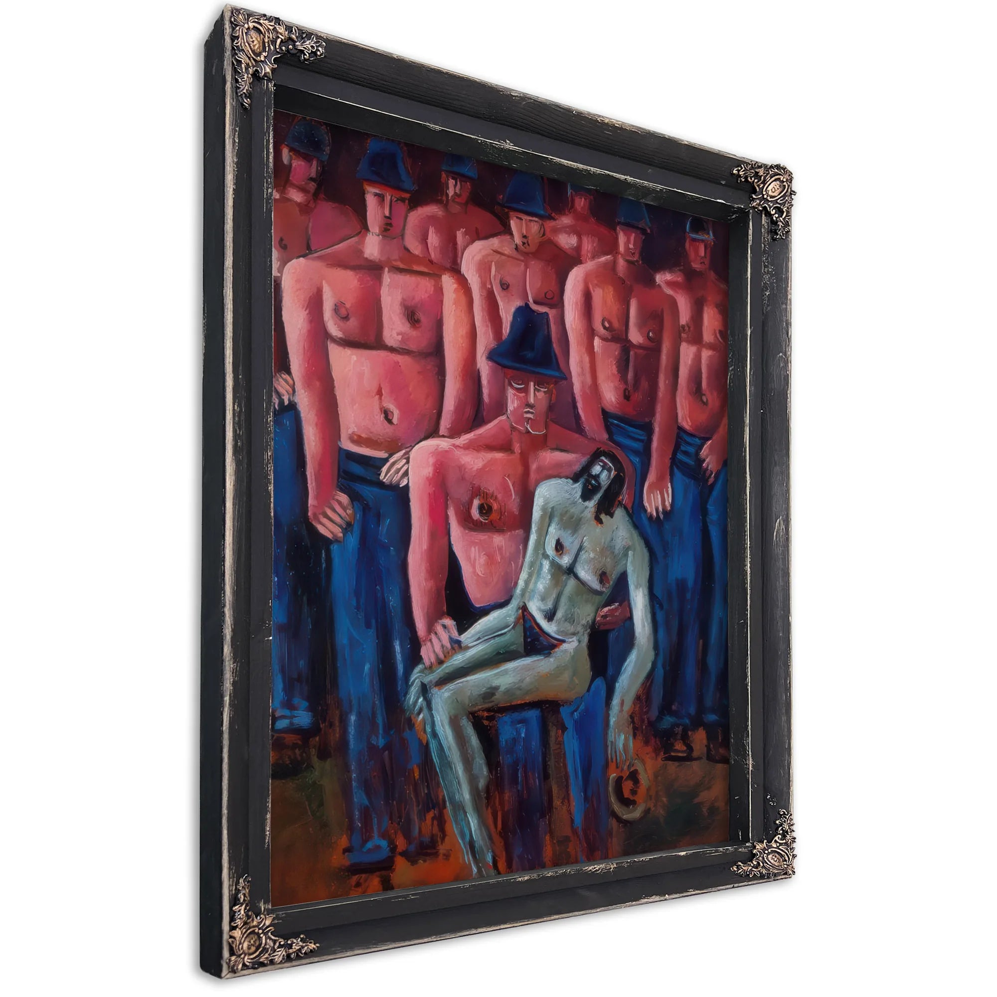 Christ Held My Half Naked Men By Marsden Hartley Fine Art Print