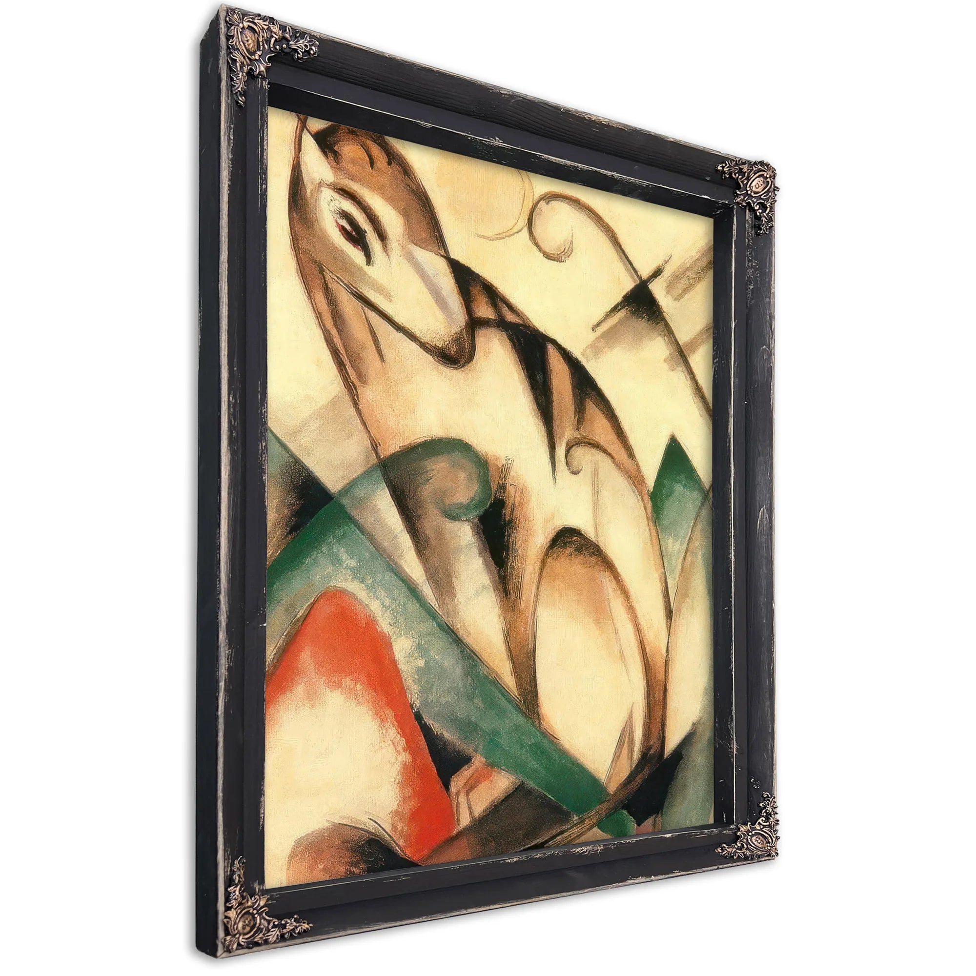 Seated Mythical Animal By Franz Marc Fine Art Print